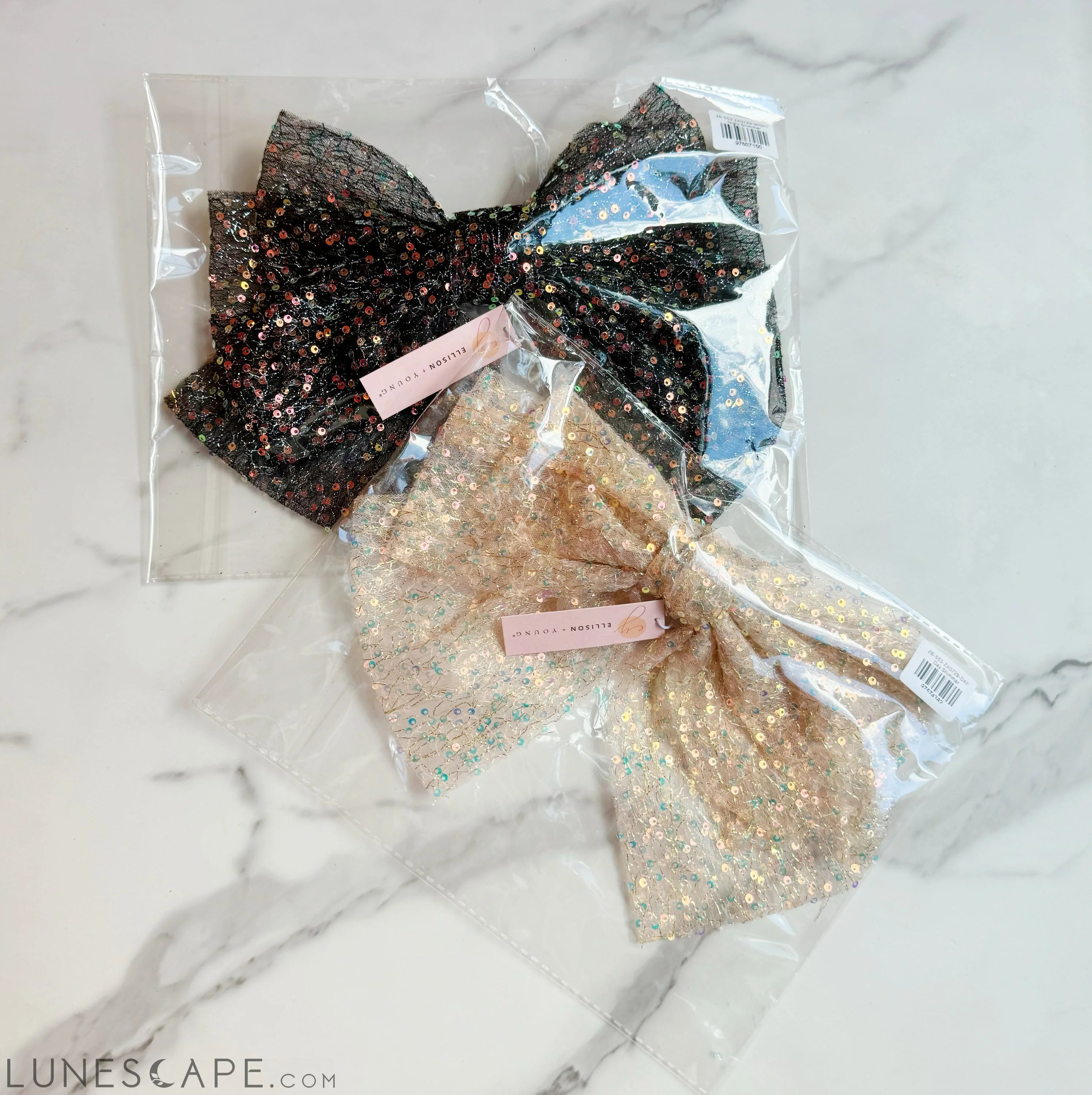 Shimmer Lover Bow Hair Clip LUNESCAPE