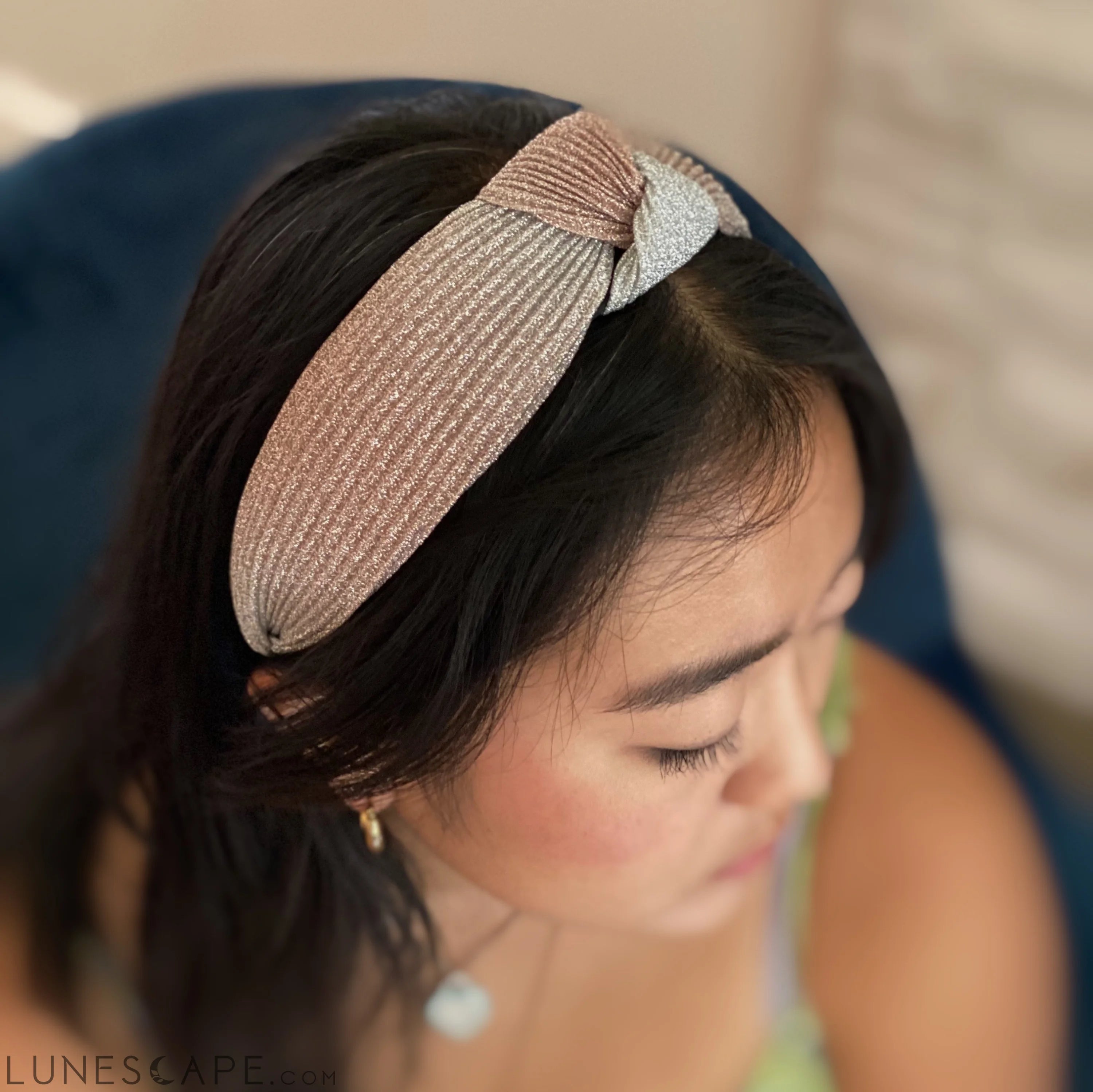 Shimmer Pleats Headband LUNESCAPE