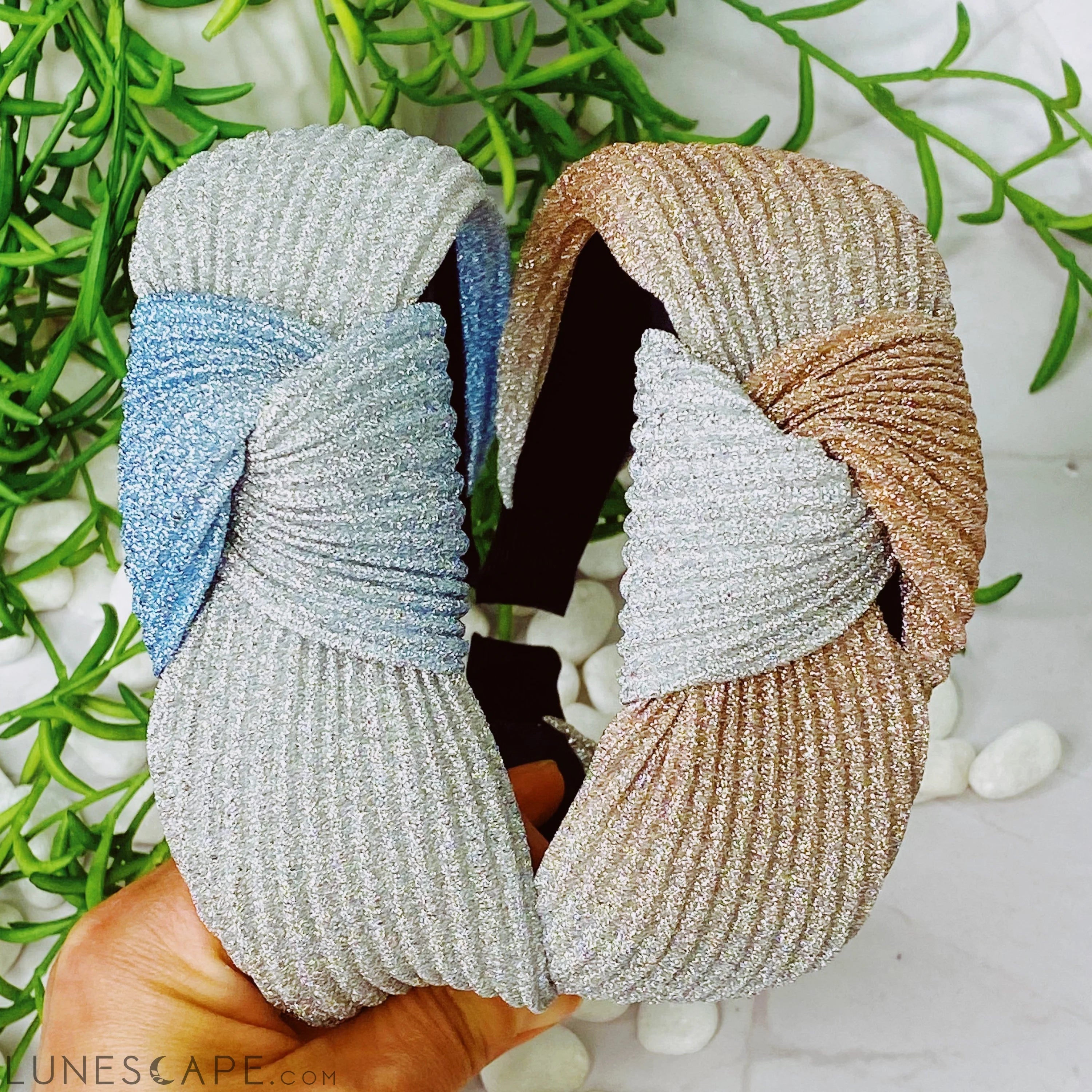 Shimmer Pleats Headband LUNESCAPE