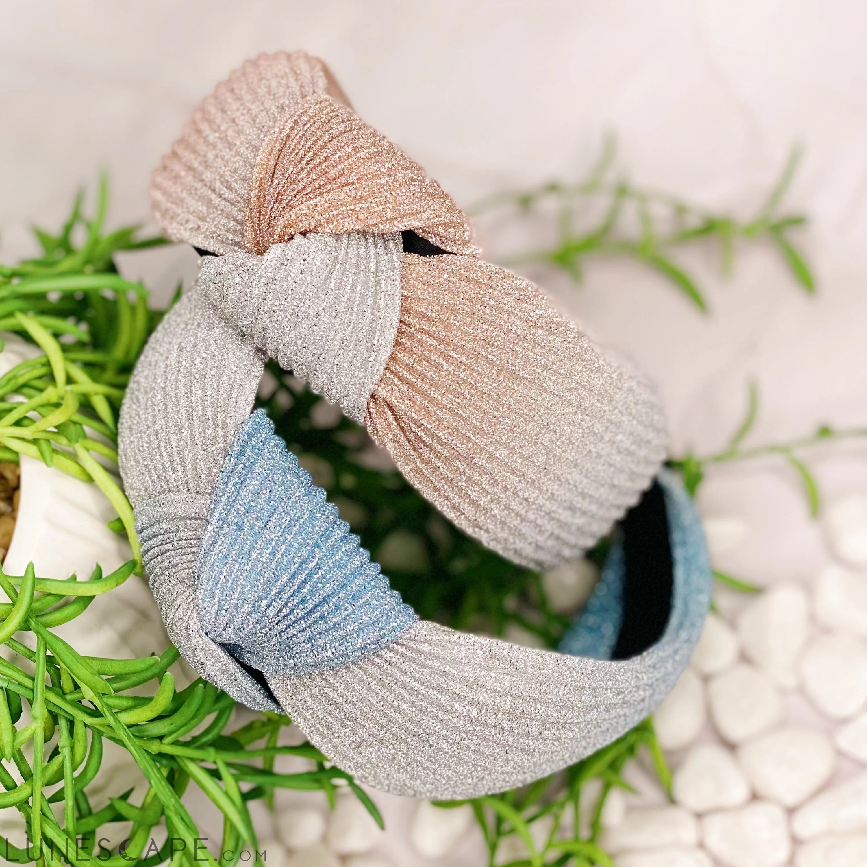 Shimmer Pleats Headband LUNESCAPE
