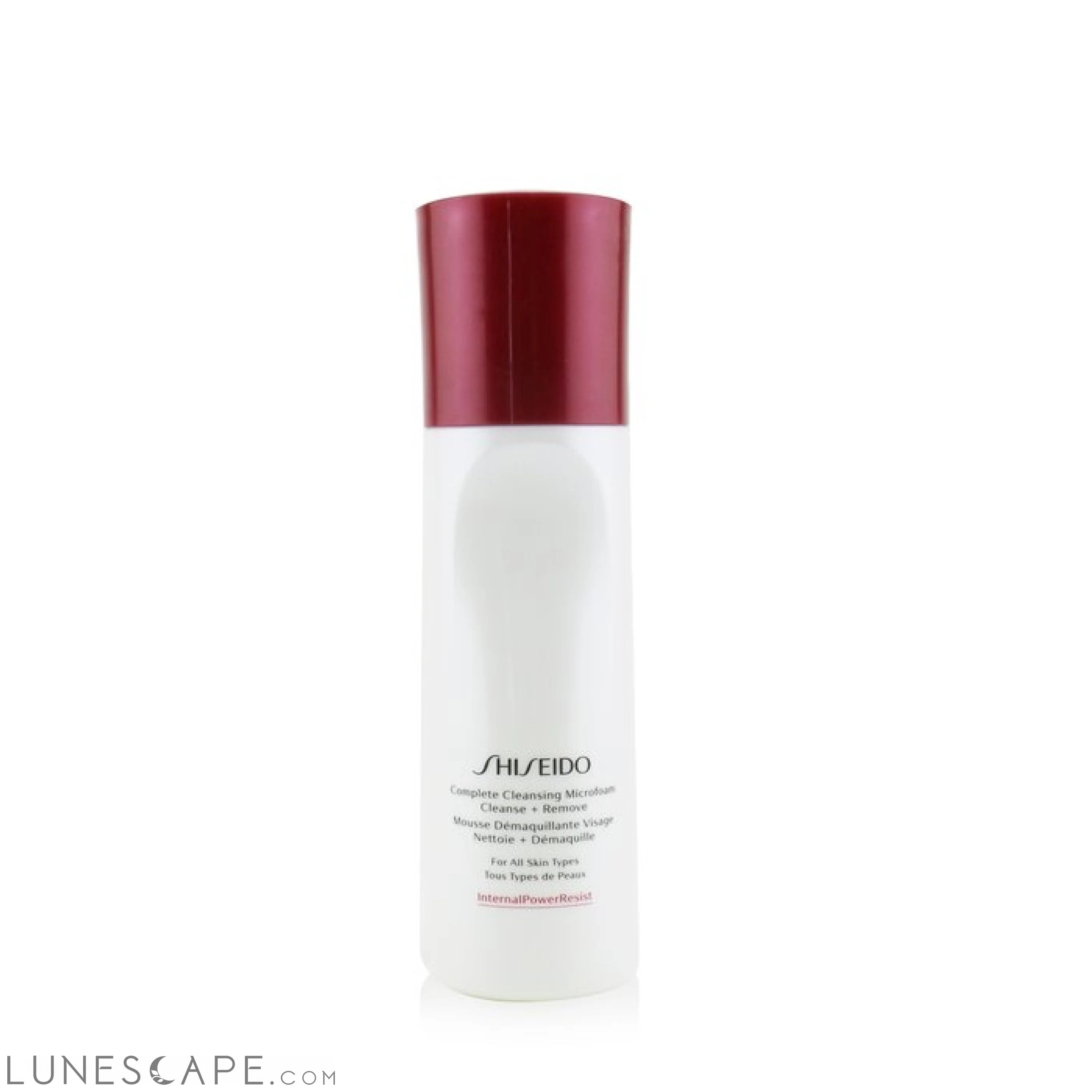 SHISEIDO - InternalPowerResist Complete Cleansing Microfoam Cleanse + Remove - For All Skin Types LUNESCAPE