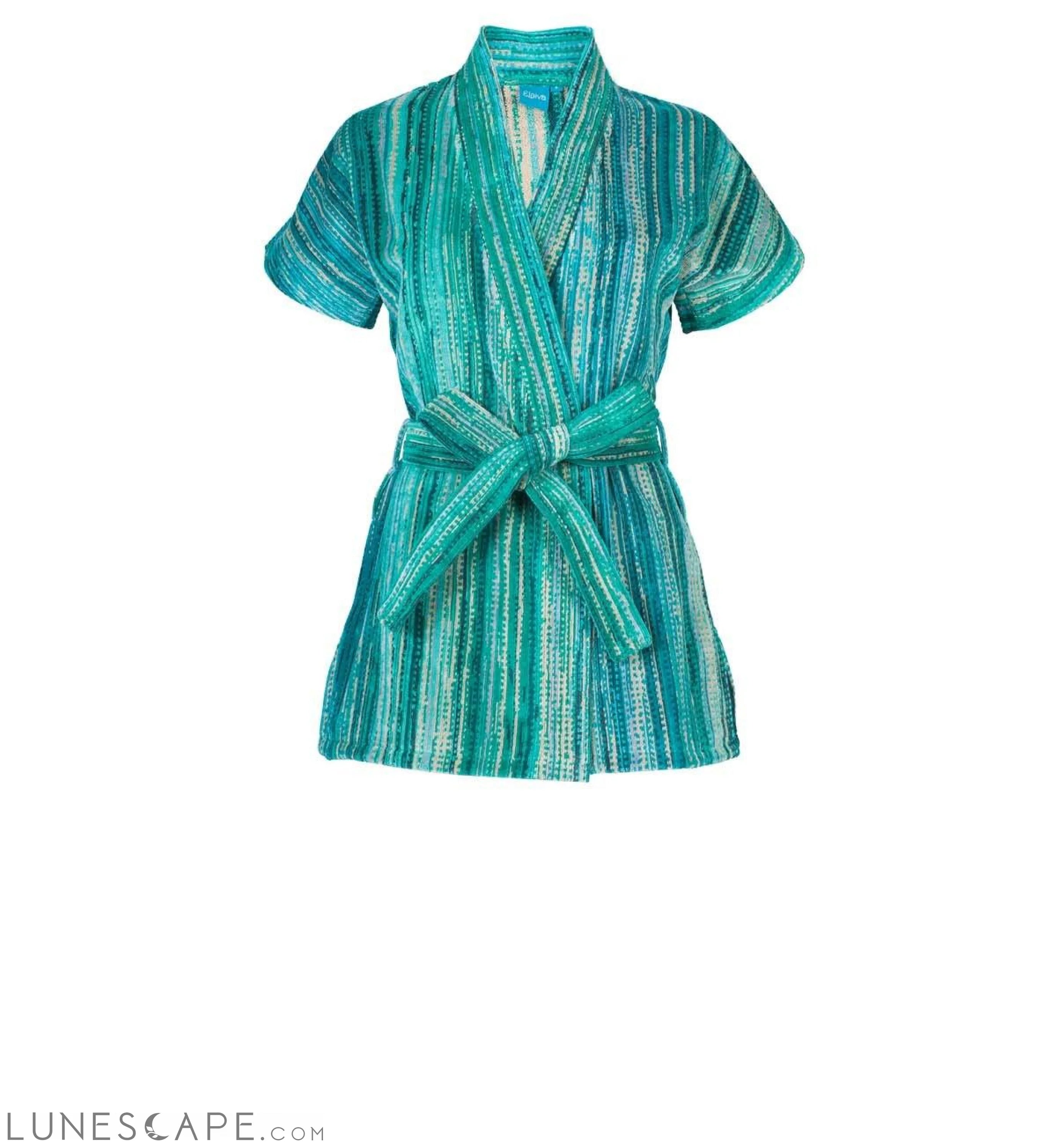 Short Sleeved Belted Kimono LUNESCAPE