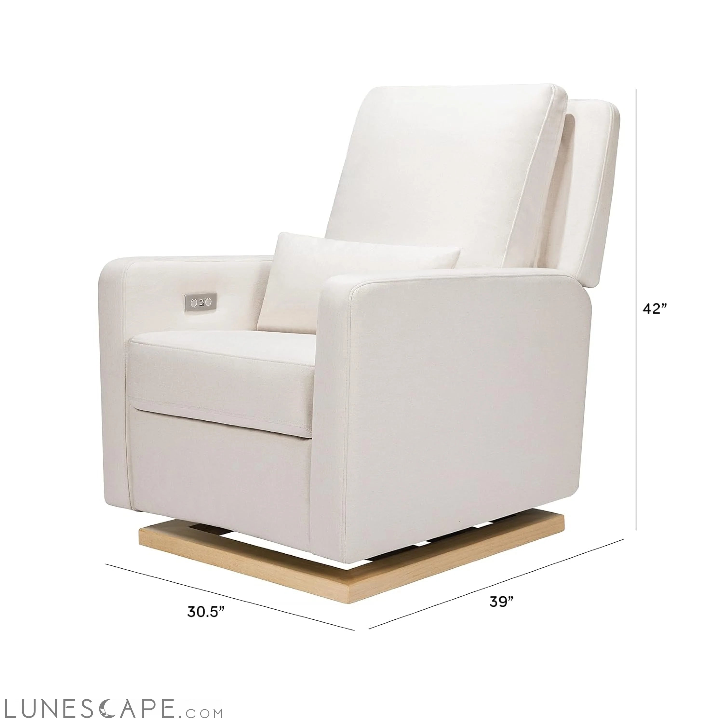 Sigi Electronic Power Recliner & Glider with USB Port in Performance LUNESCAPE
