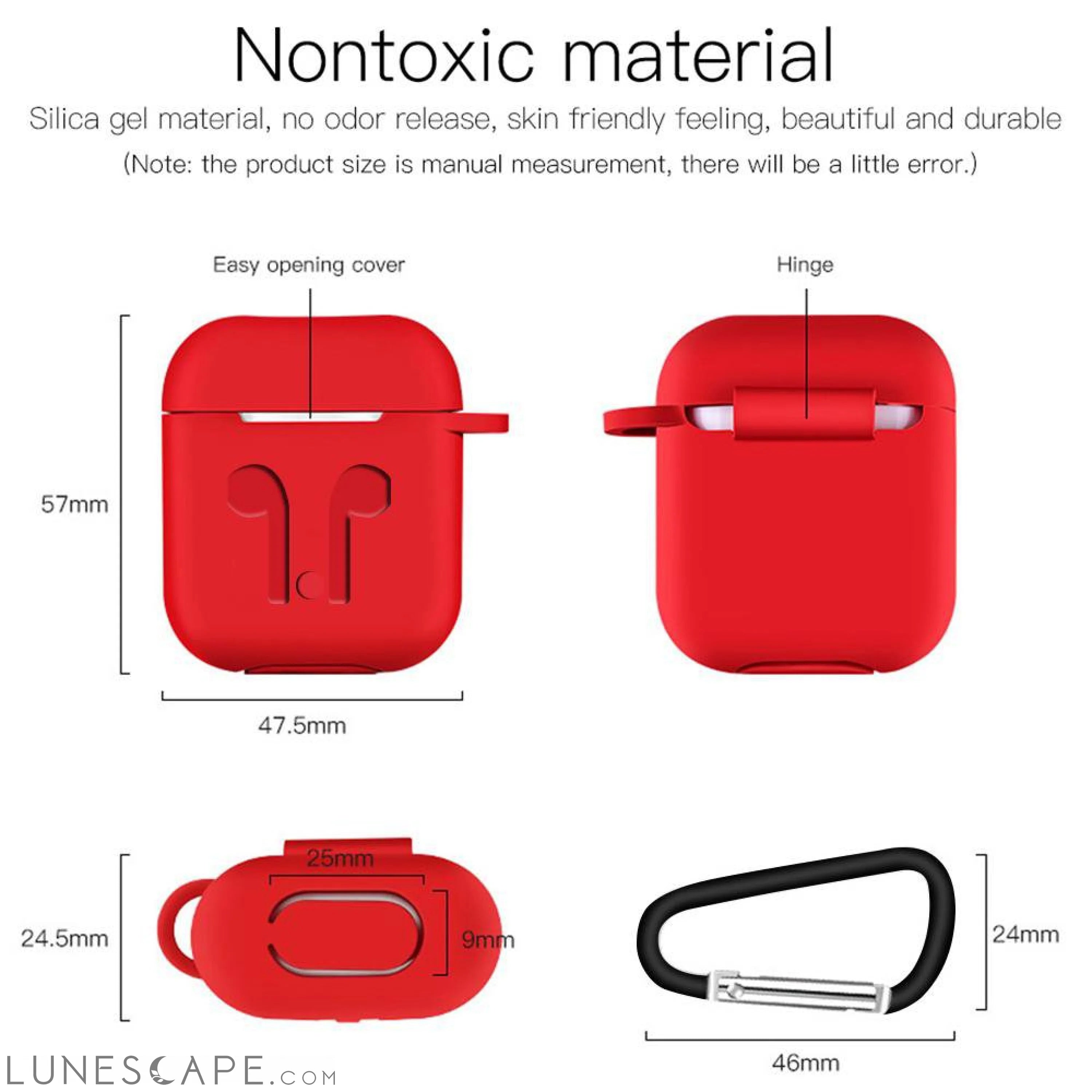 Silicone  Apple AirPods Case LUNESCAPE