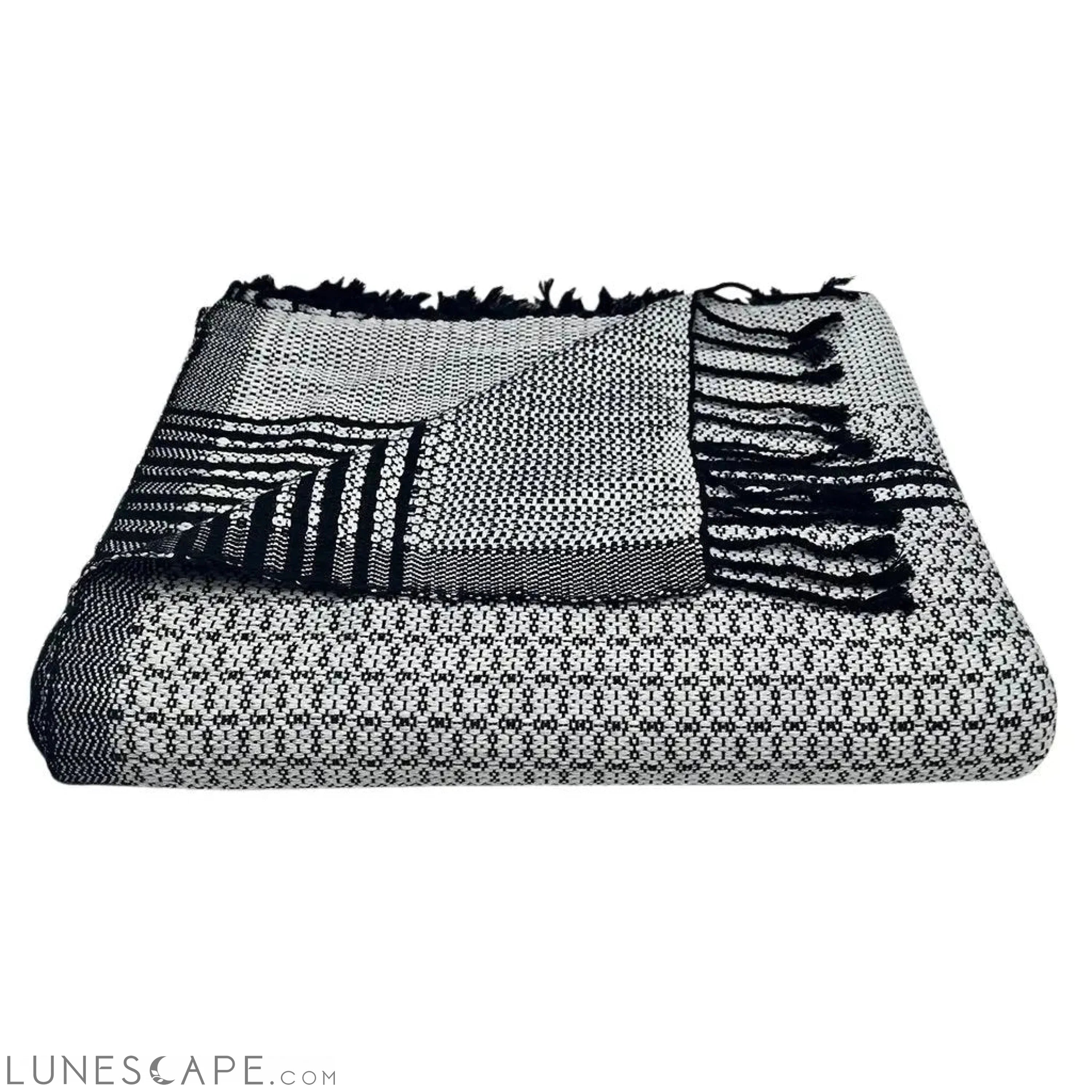 Silver Cambodia Tapestry Throw LUNESCAPE