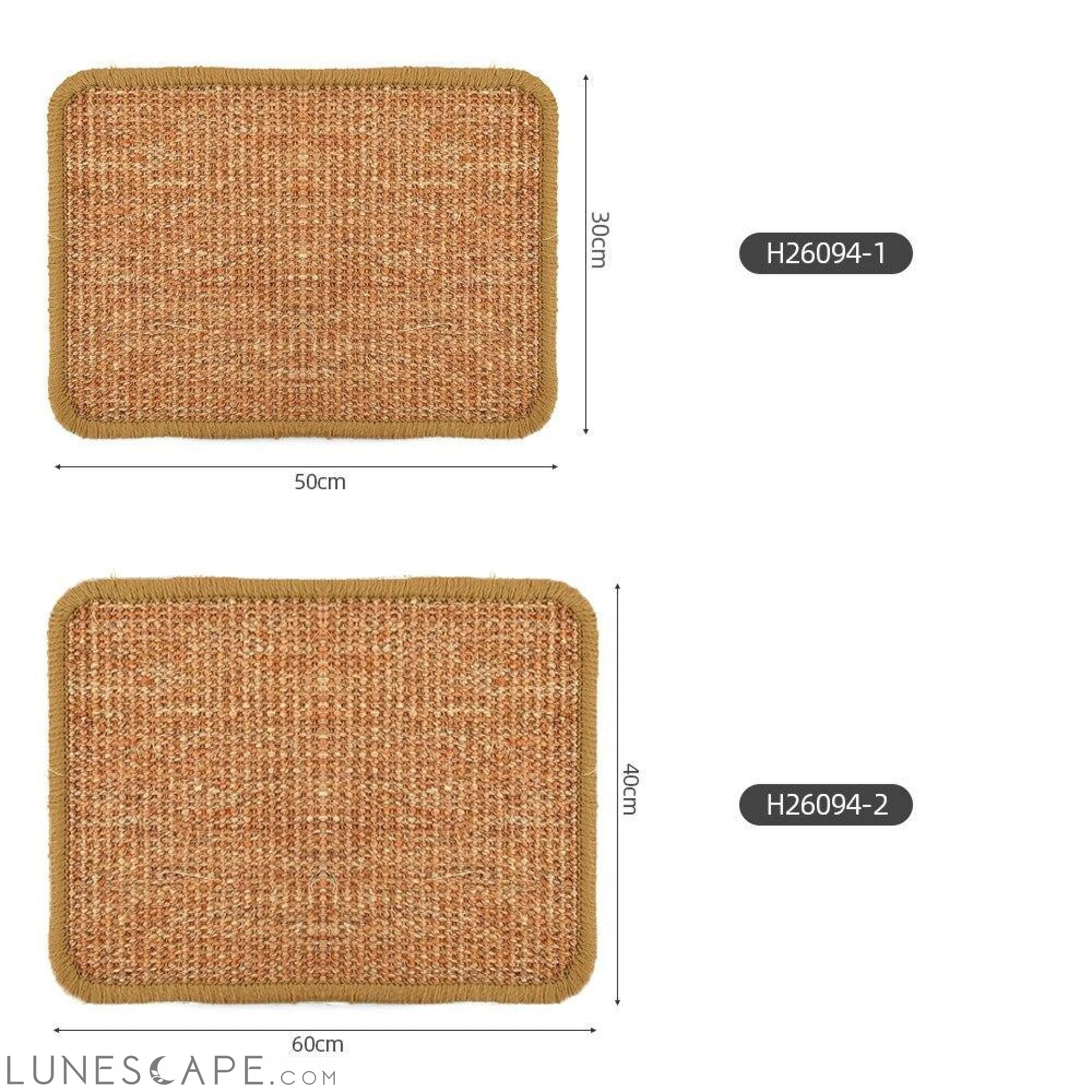 Sisal Scratching Rug for Cats LUNESCAPE