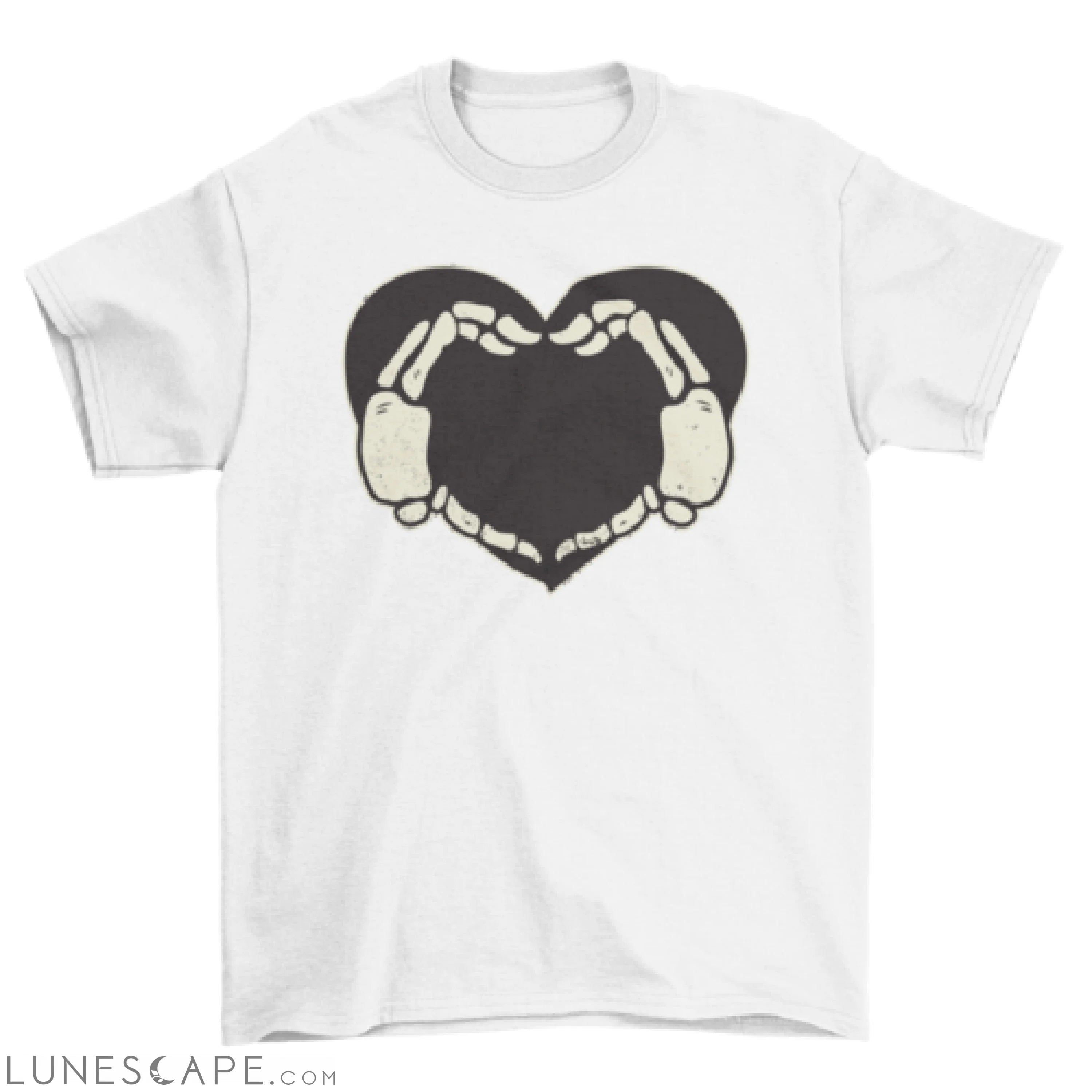 Skeleton Hands Heart T-shirt LUNESCAPE