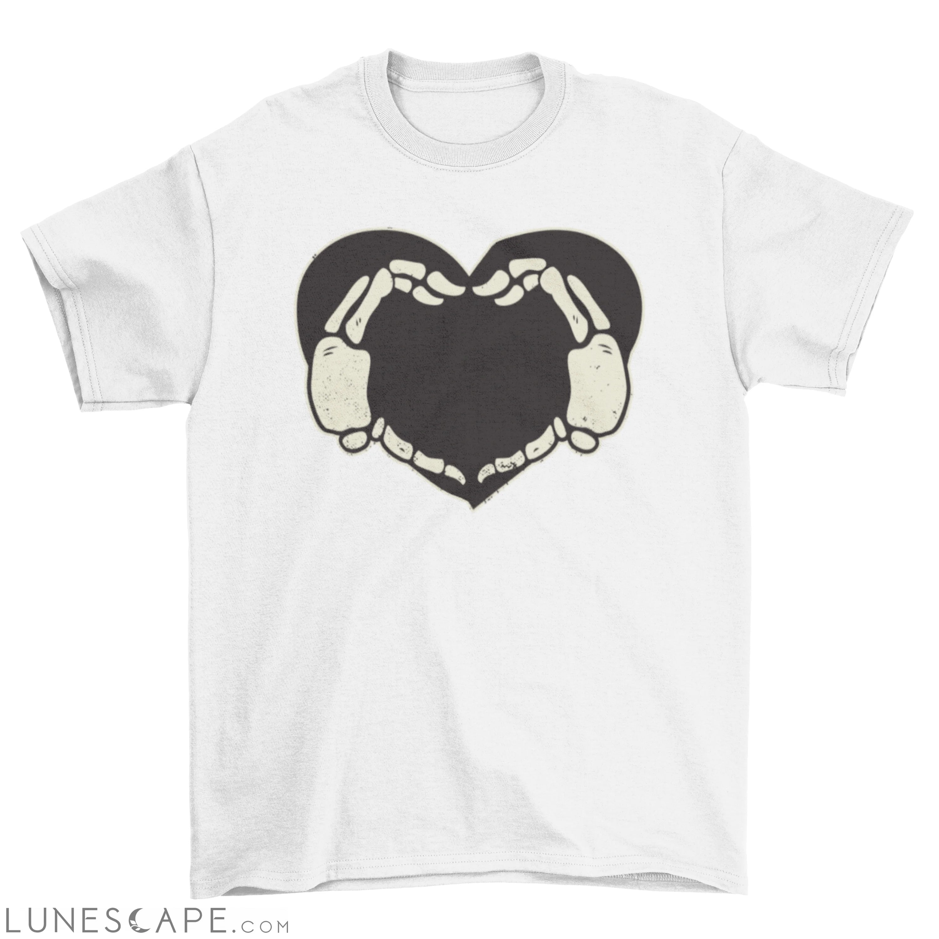 Skeleton Hands Heart T-shirt LUNESCAPE