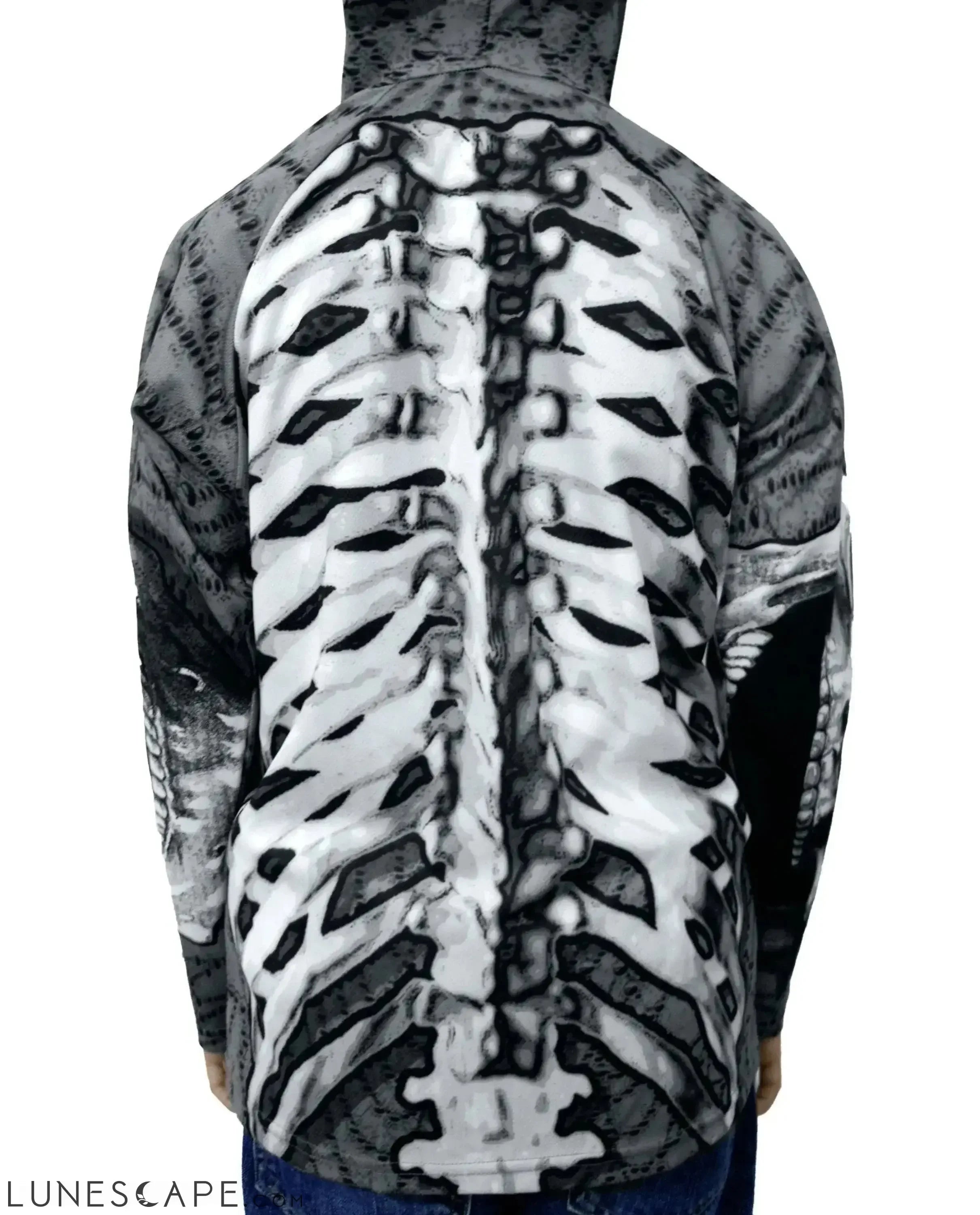 SKELETON in PINK Hoodie Chomp Shirt by MOUTHMAN® LUNESCAPE