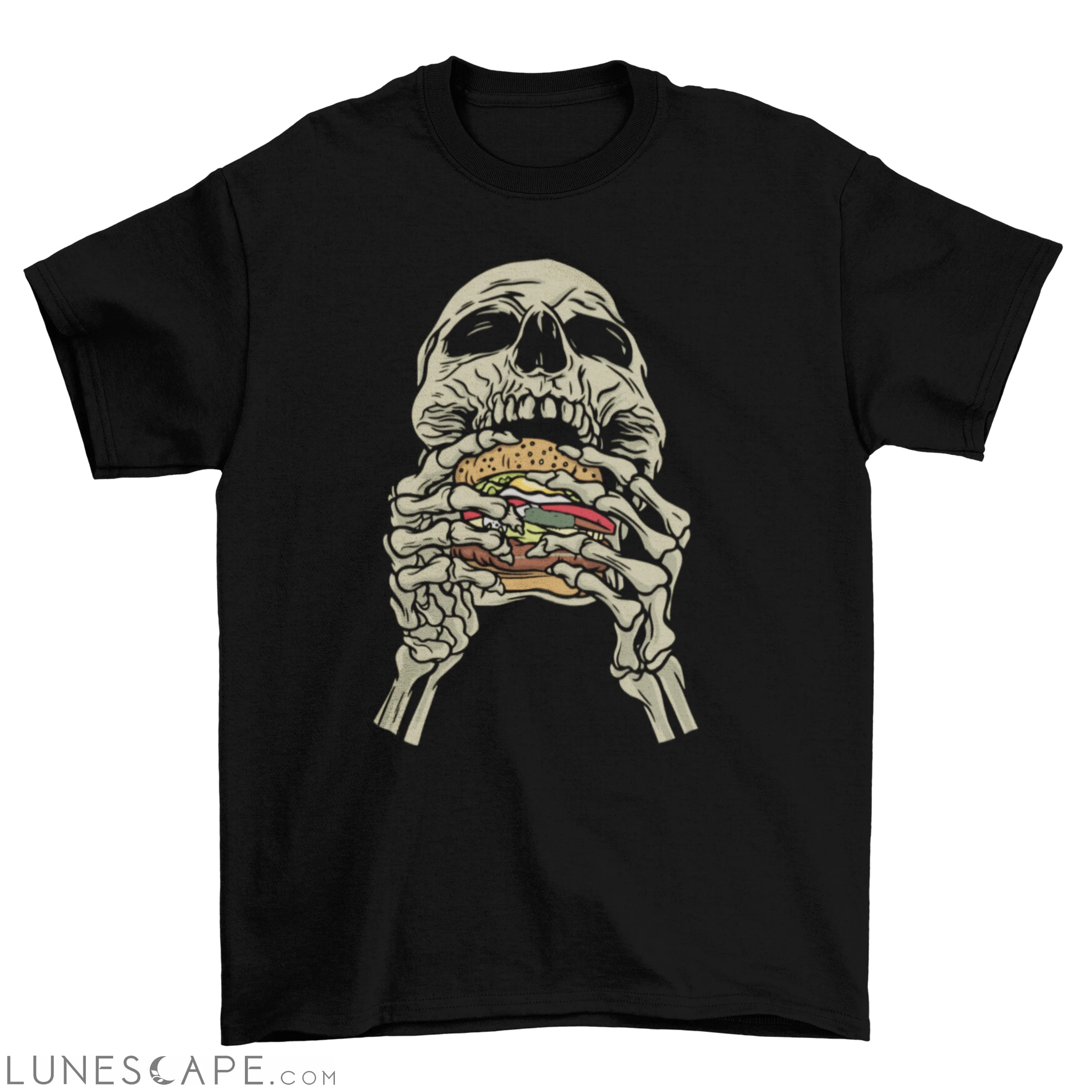 Skull hamburger t-shirt LUNESCAPE