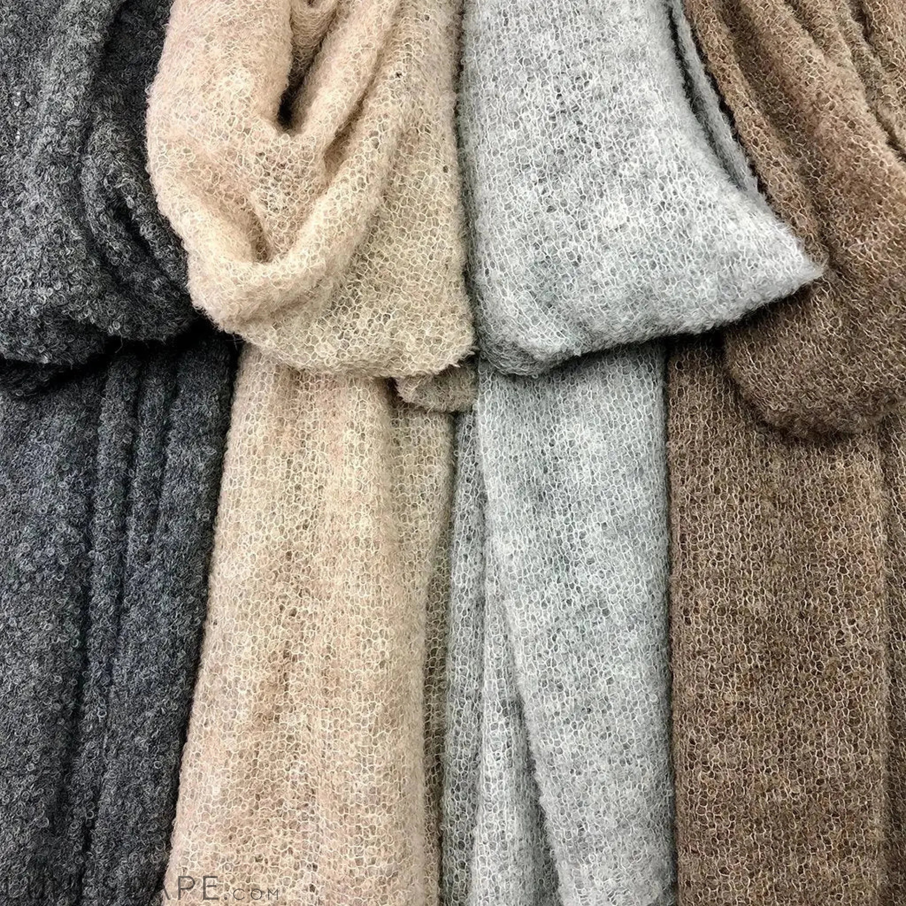 Slate + Salt Almond Ultra Plush Alpaca Scarf LUNESCAPE