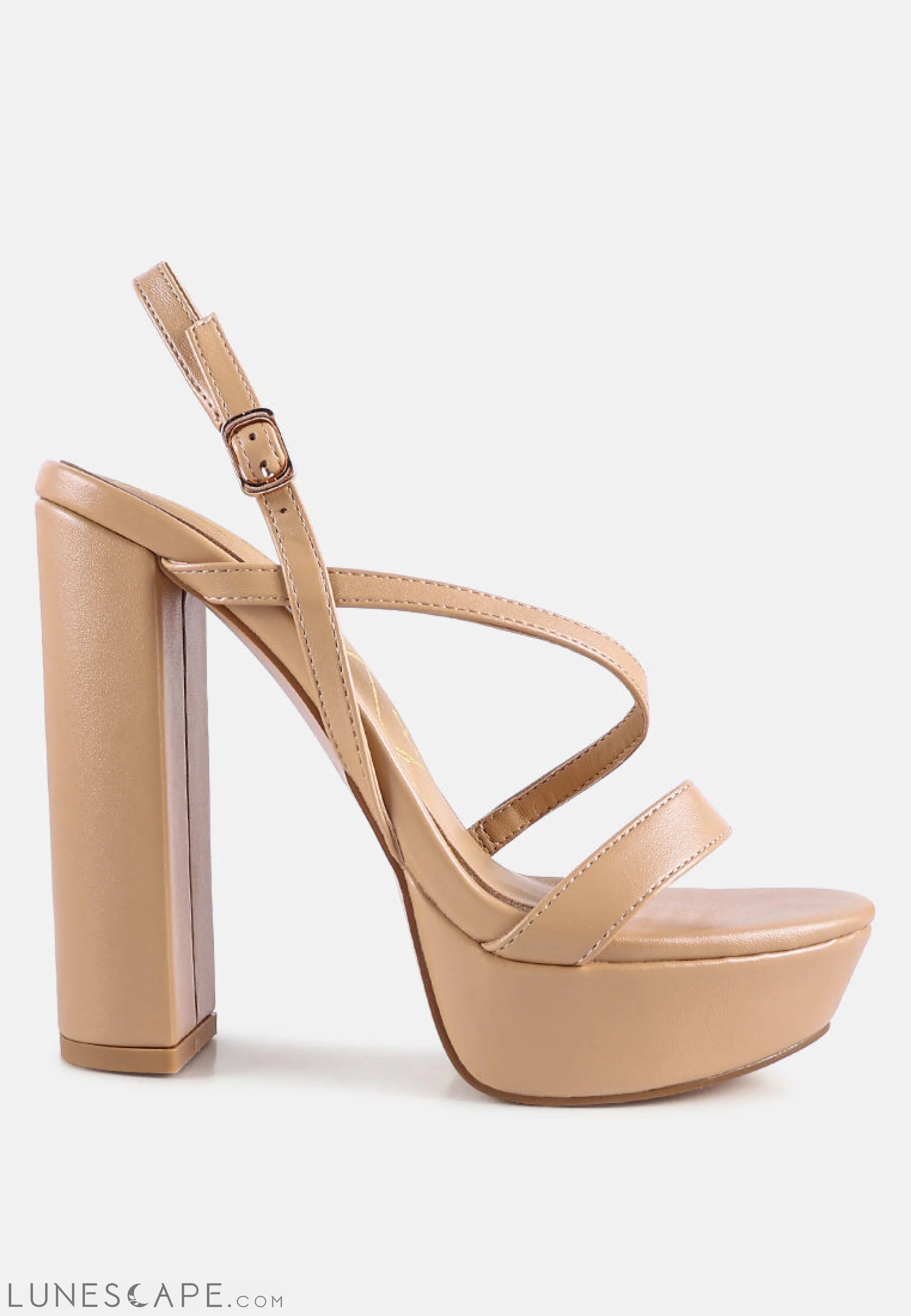 Slegs High Block Heel Platform Sandals LUNESCAPE