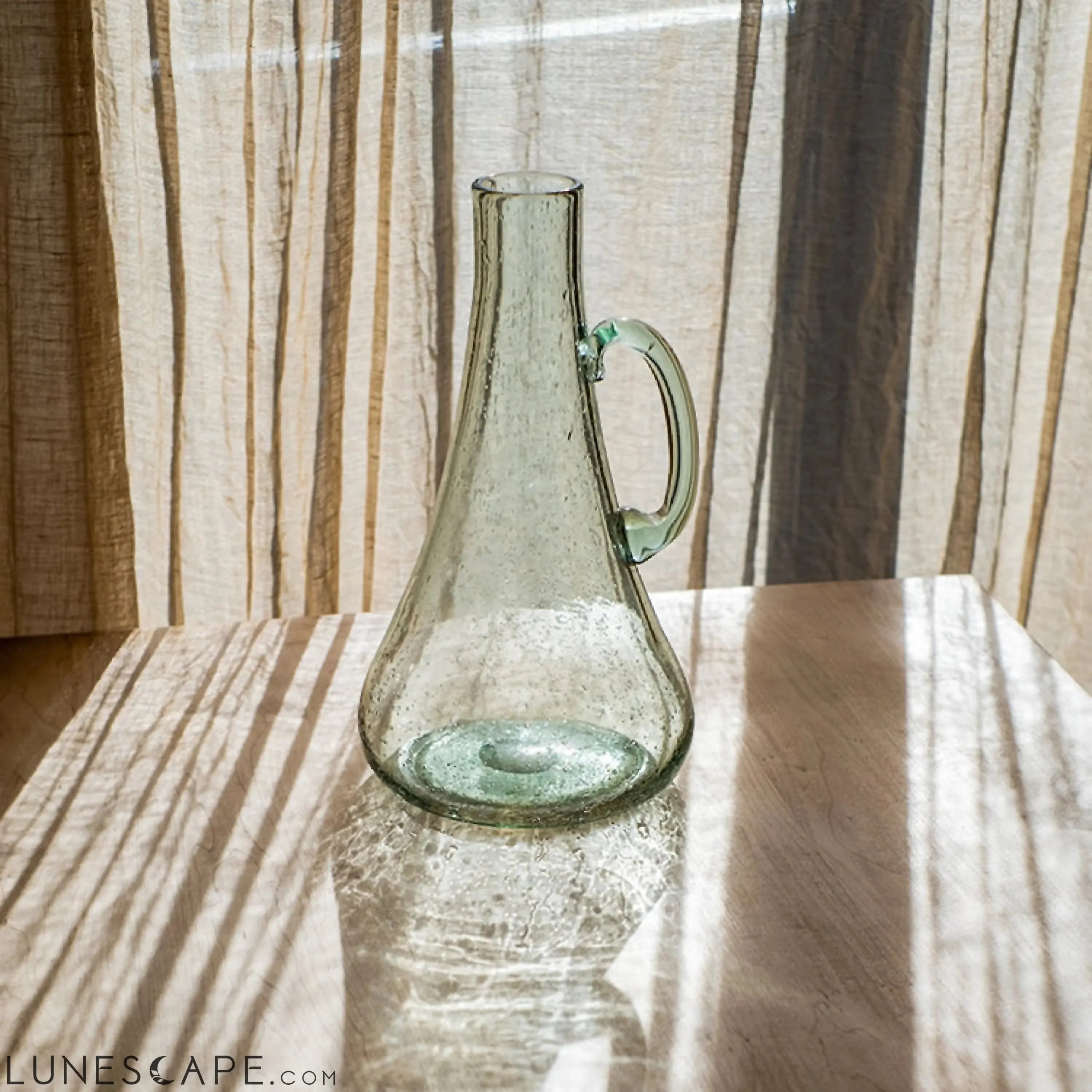 Small Openning Bubble Glass Kettle Vase 13" Tall LUNESCAPE