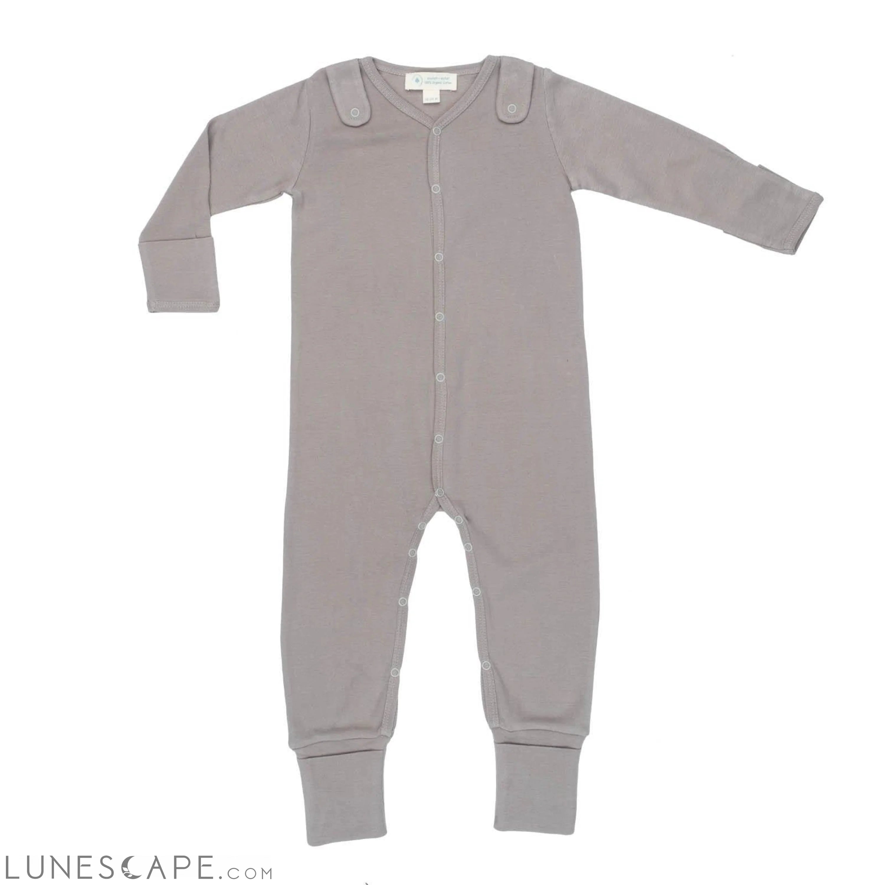 Smart Footed One-Piece + Bib - Gray LUNESCAPE