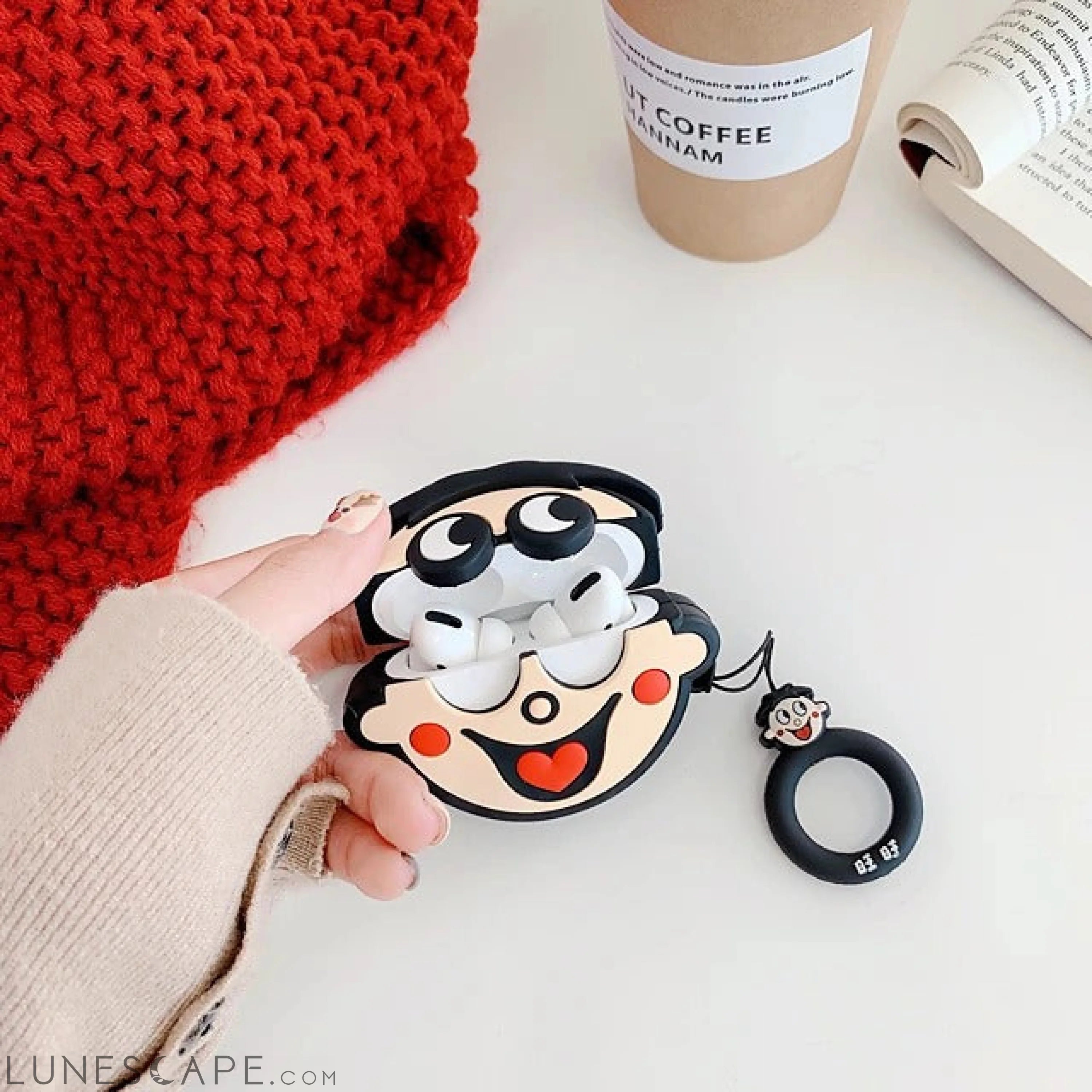 Smiley Face AirPods Case LUNESCAPE
