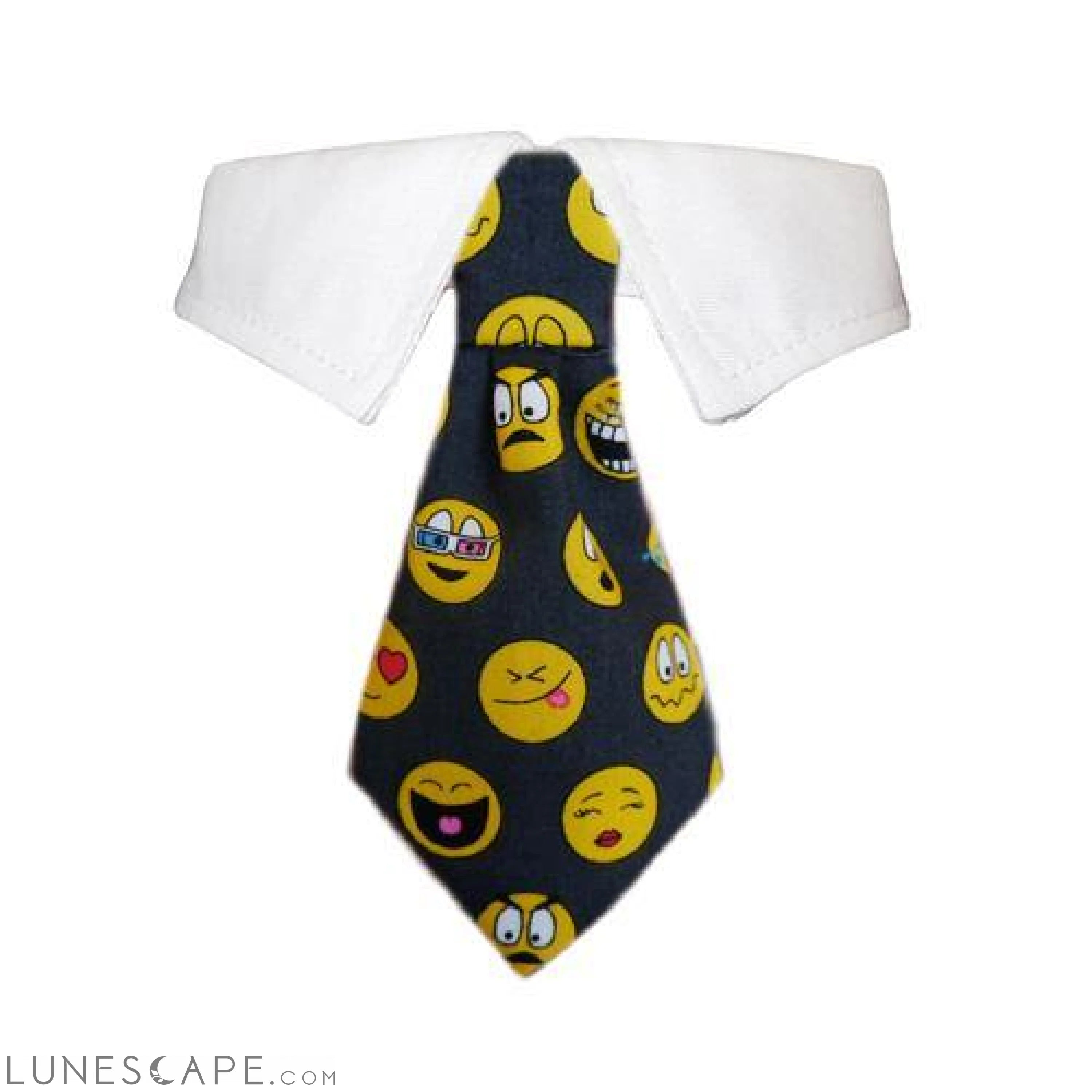Smiley Necktie Collar for Pets LUNESCAPE