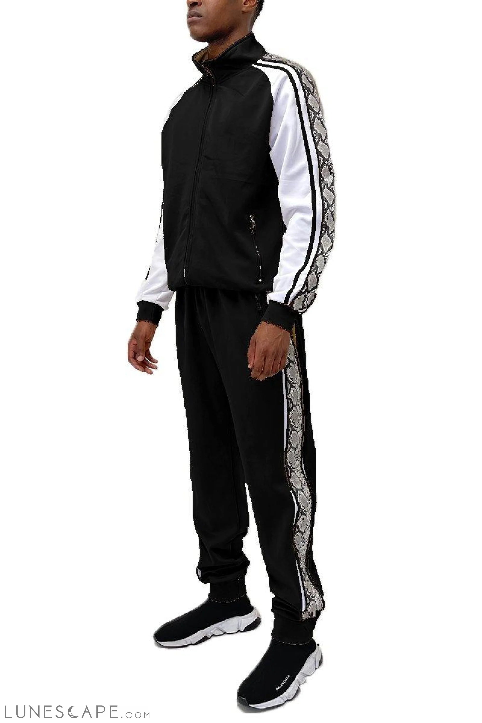 SNAKE SIDE FULL SUIT SET - BLACK & WHITE LUNESCAPE