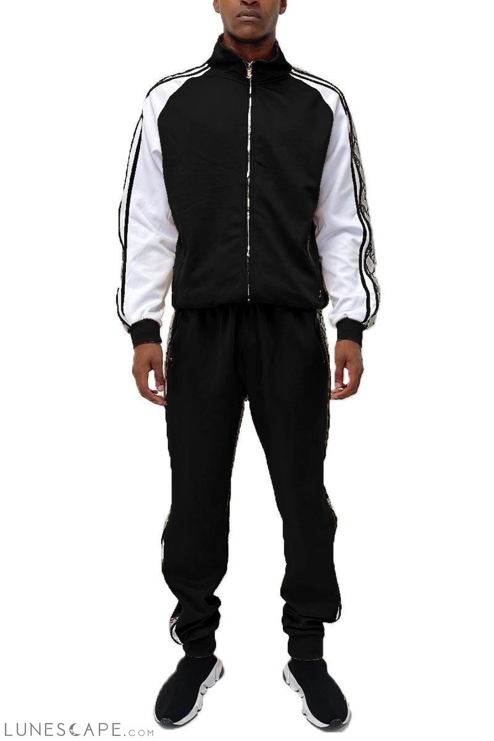 SNAKE SIDE FULL SUIT SET - BLACK & WHITE LUNESCAPE