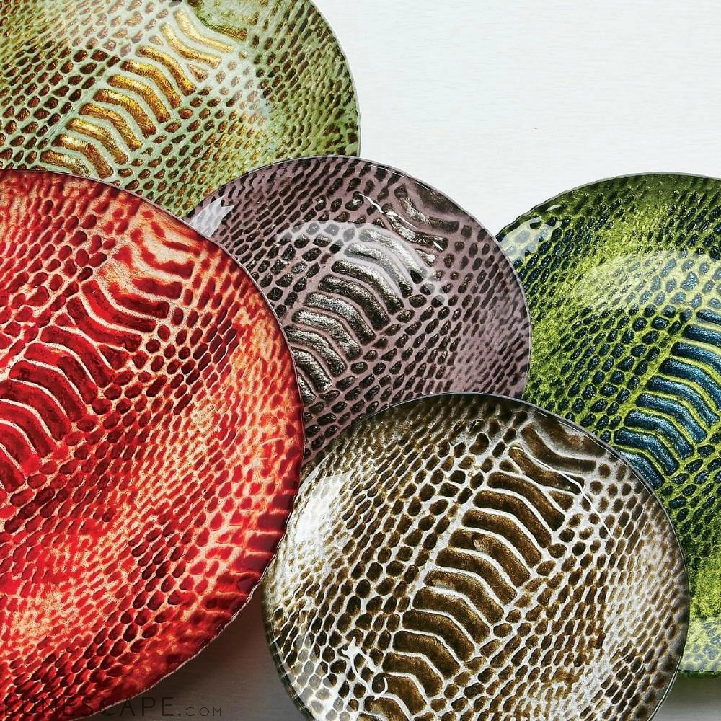 Snakeskin 8.5" Side Plates - Set of 4 LUNESCAPE