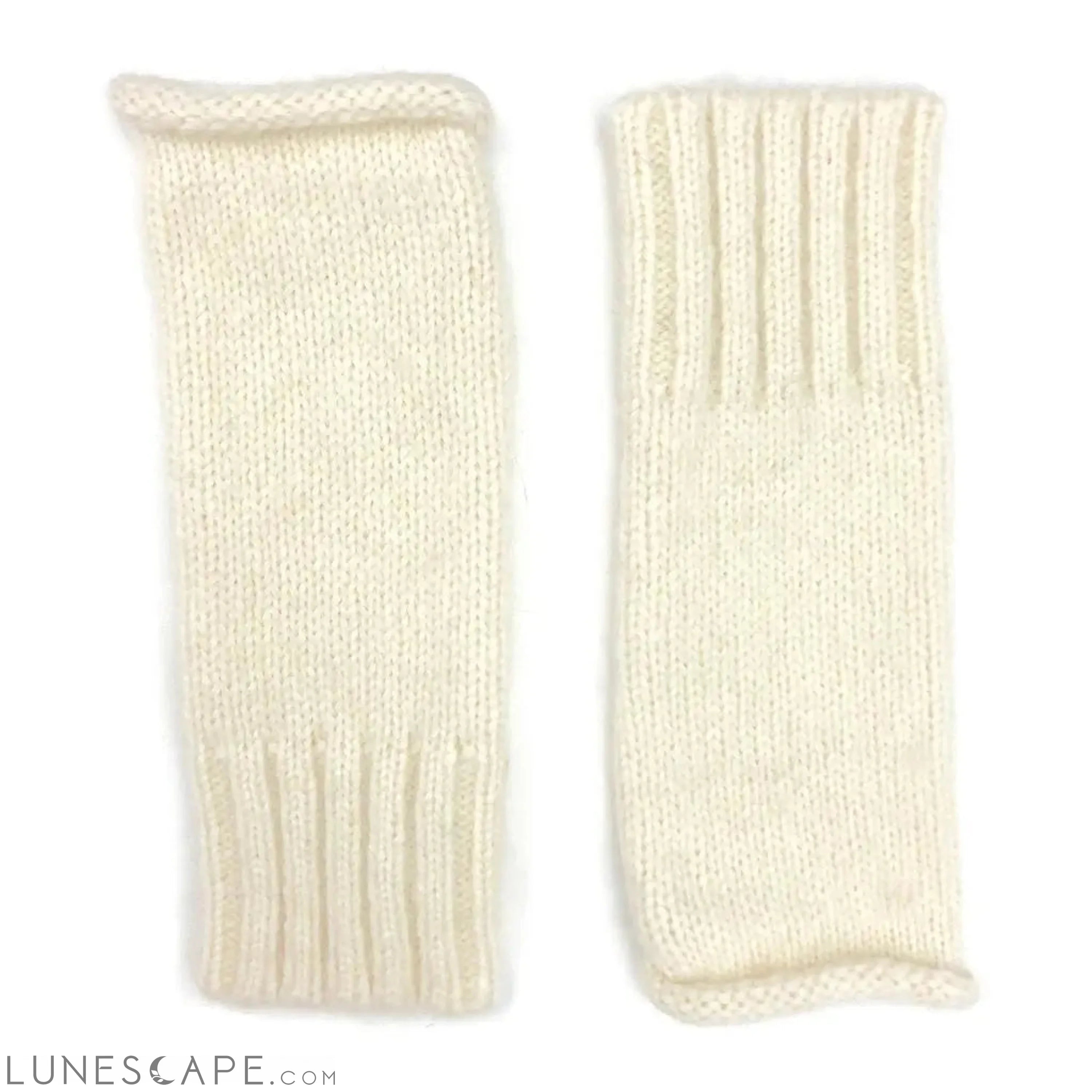 Snow Essential Knit Alpaca Gloves LUNESCAPE