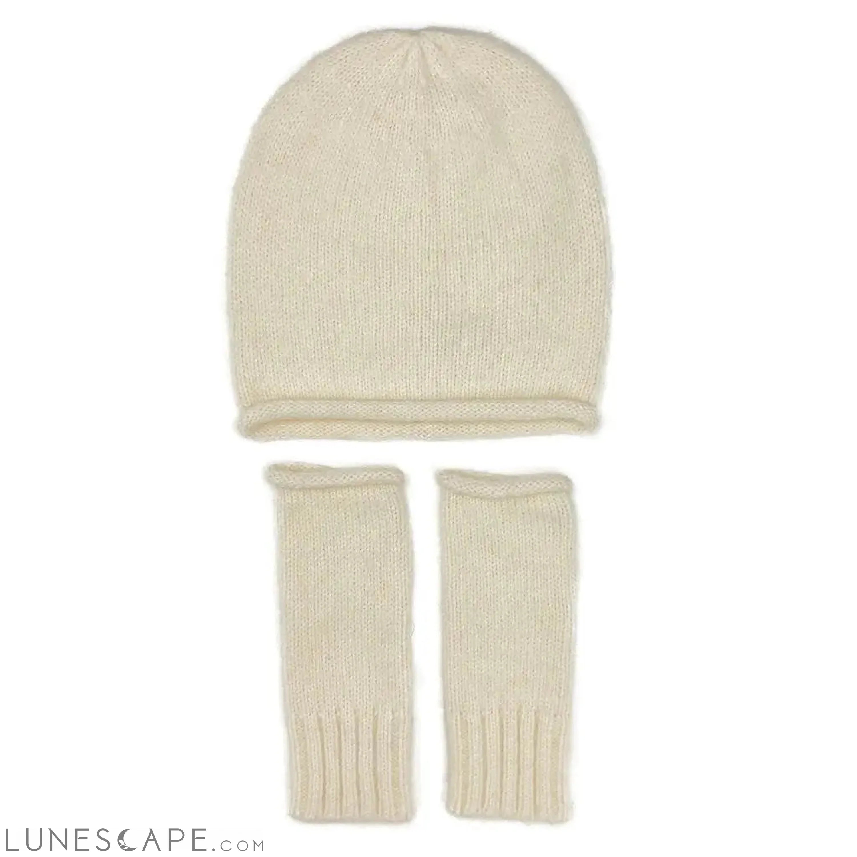 Snow Essential Knit Alpaca Gloves LUNESCAPE