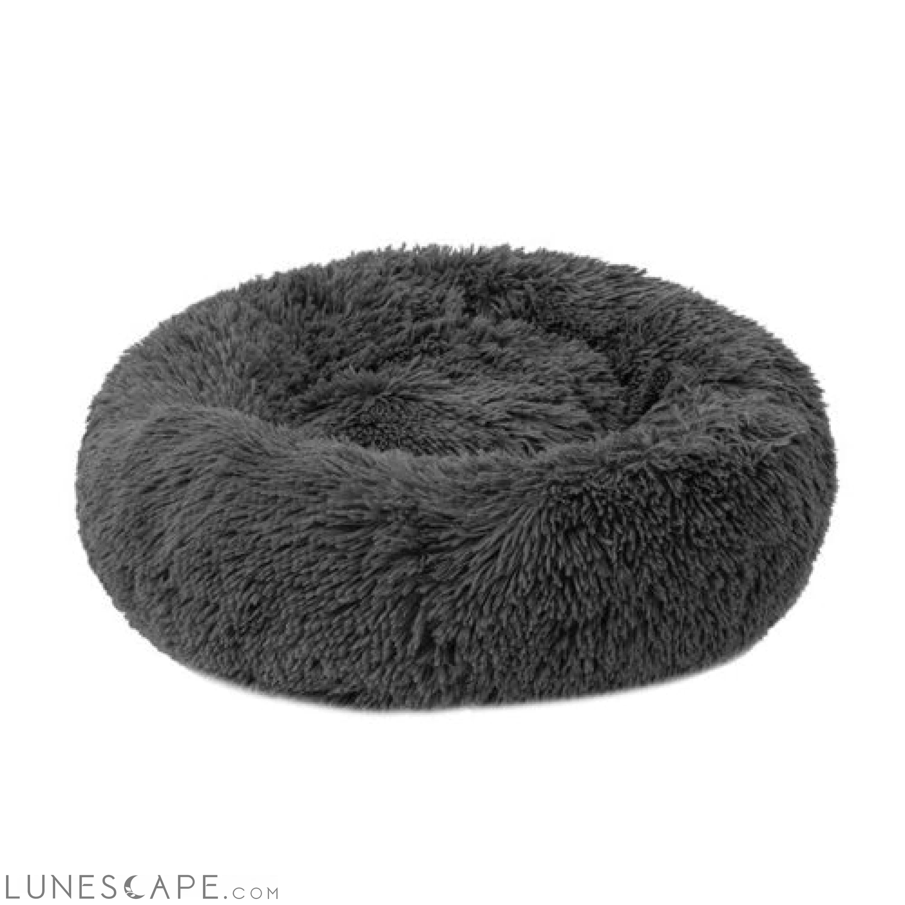 Soft Long Plush Cat Bed House Round Pet Cat Cave LUNESCAPE