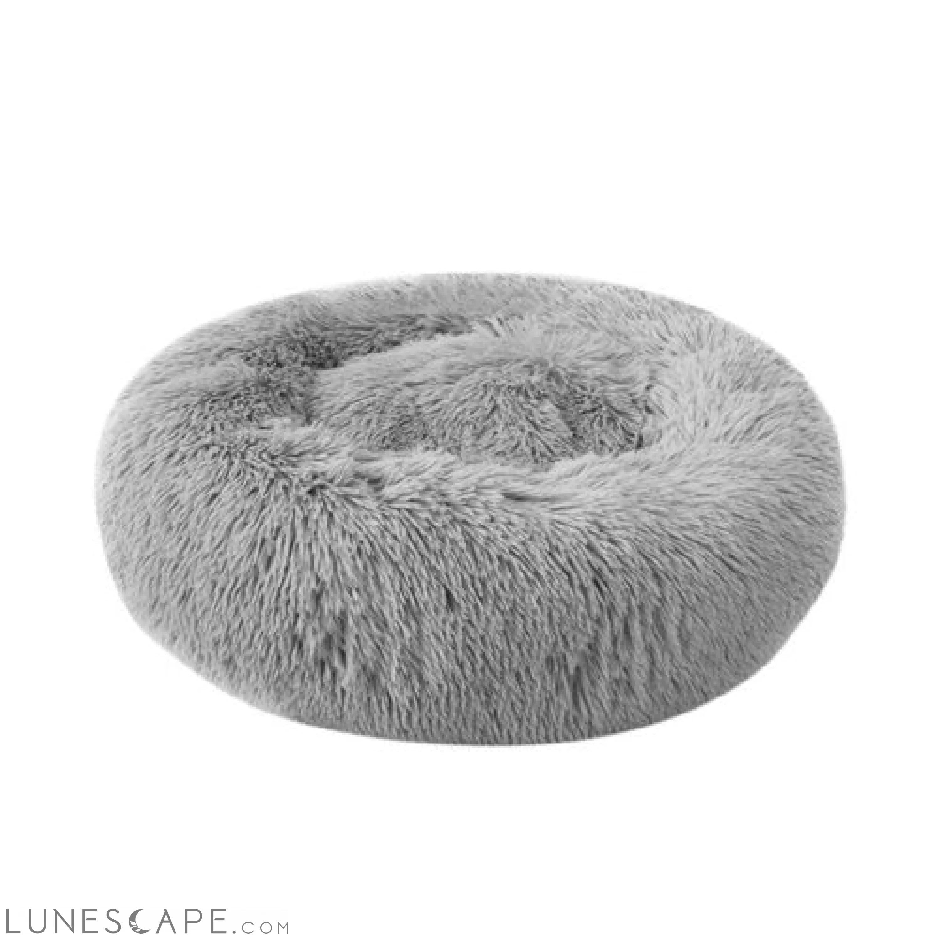 Soft Long Plush Cat Bed House Round Pet Cat Cave LUNESCAPE