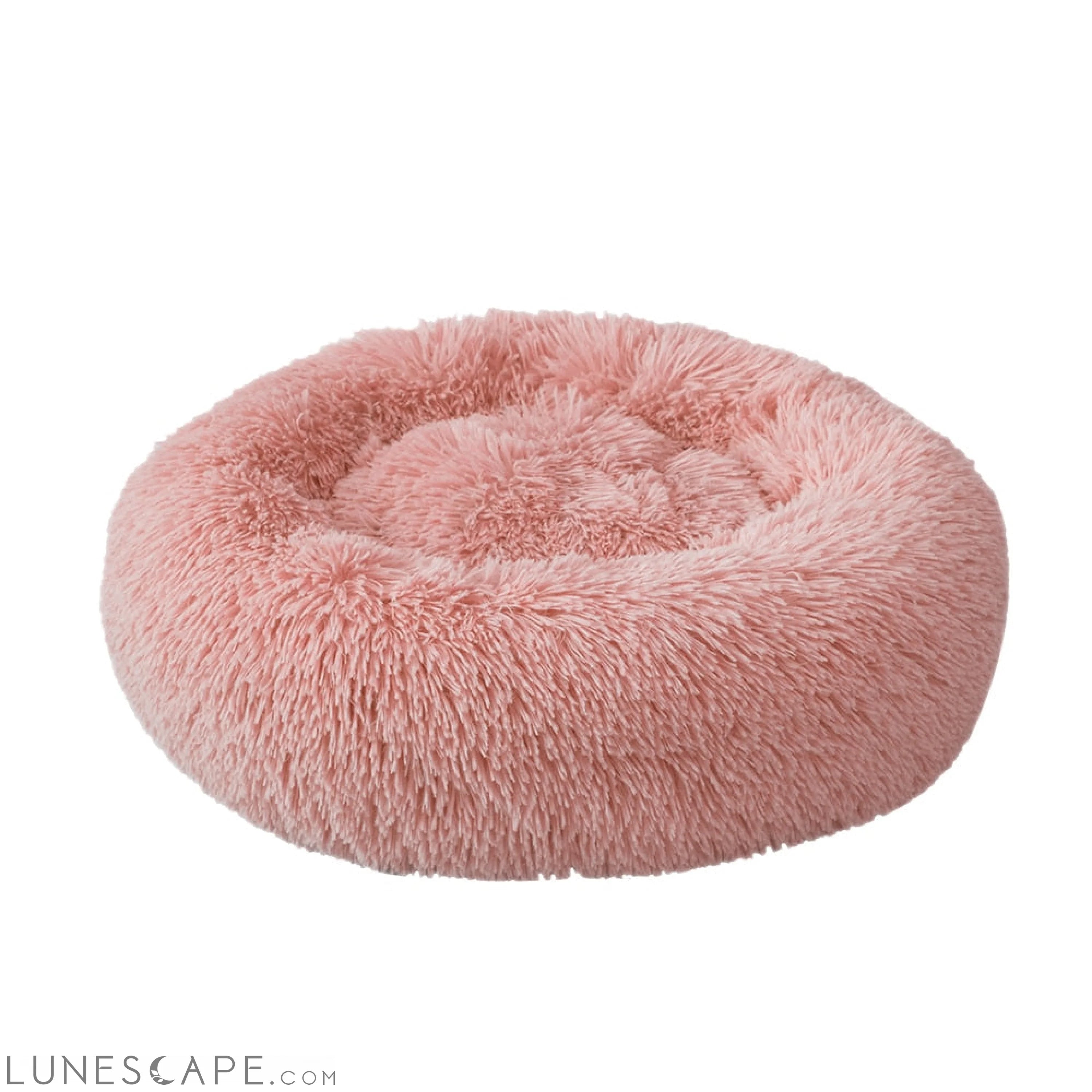 Soft Long Plush Cat Bed House Round Pet Cat Cave LUNESCAPE