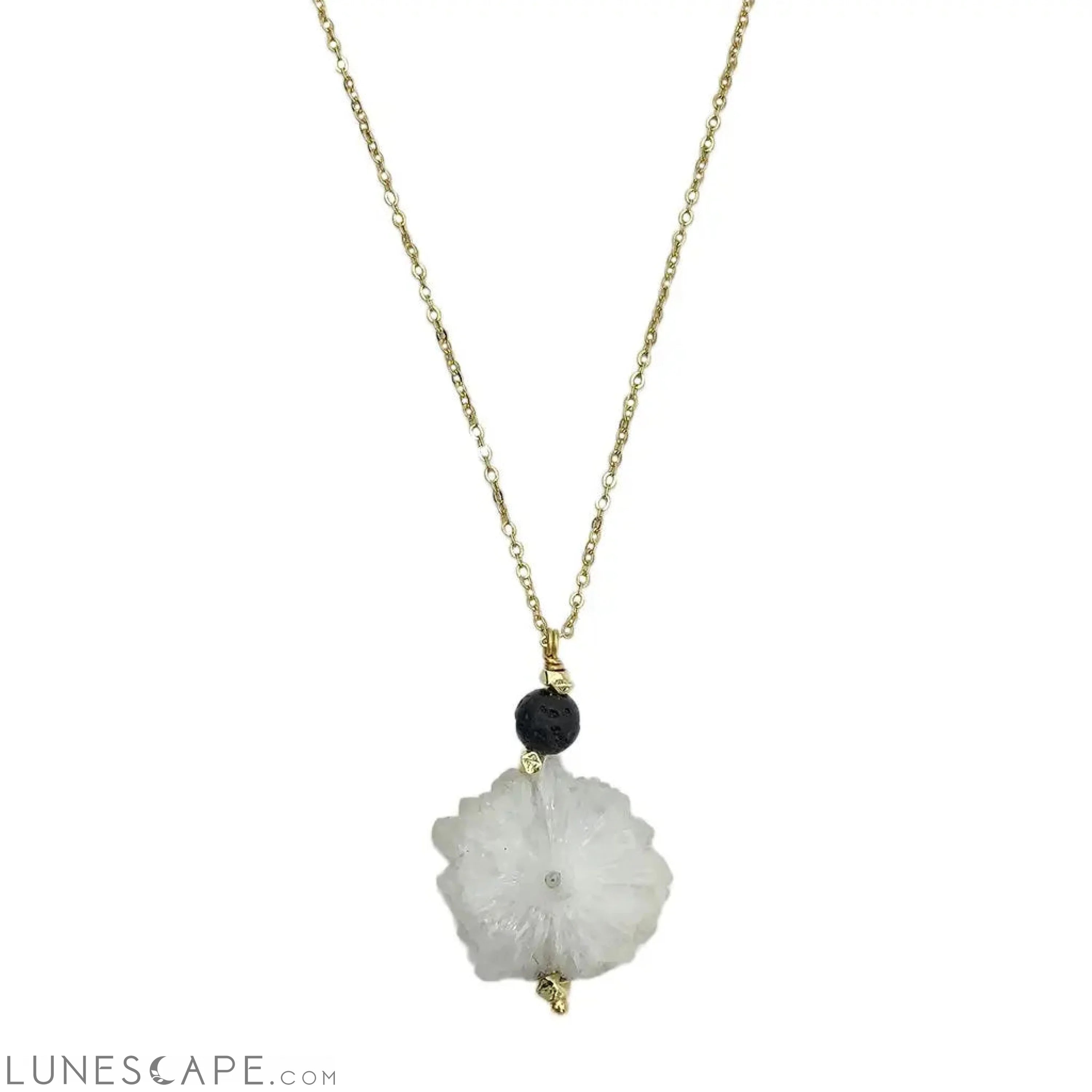 Solar Quartz Lava Necklace LUNESCAPE