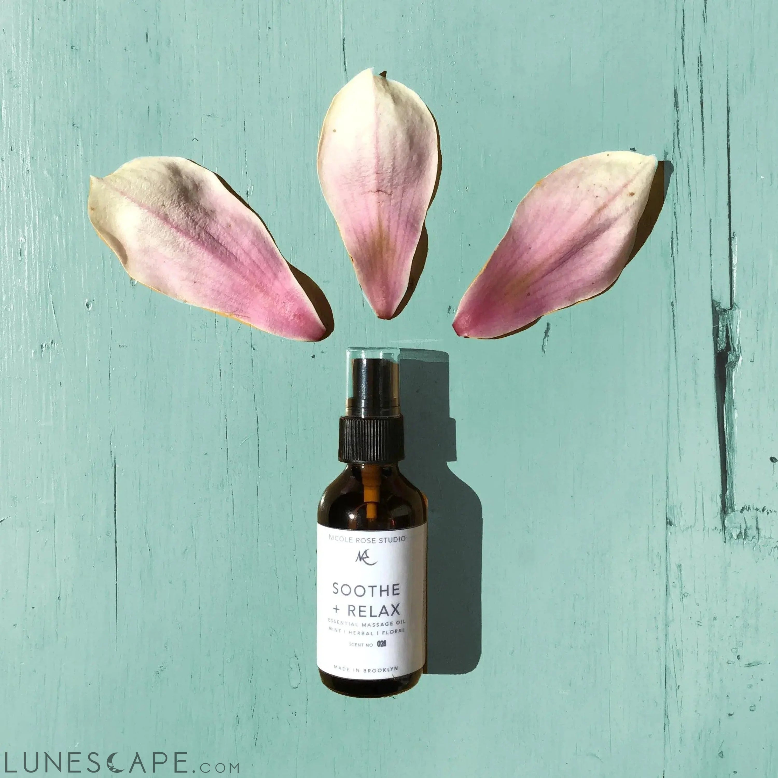 "Soothe + Relax" Essential Body + Massage Oil - by Nicole Rose Studio Inc.® LUNESCAPE