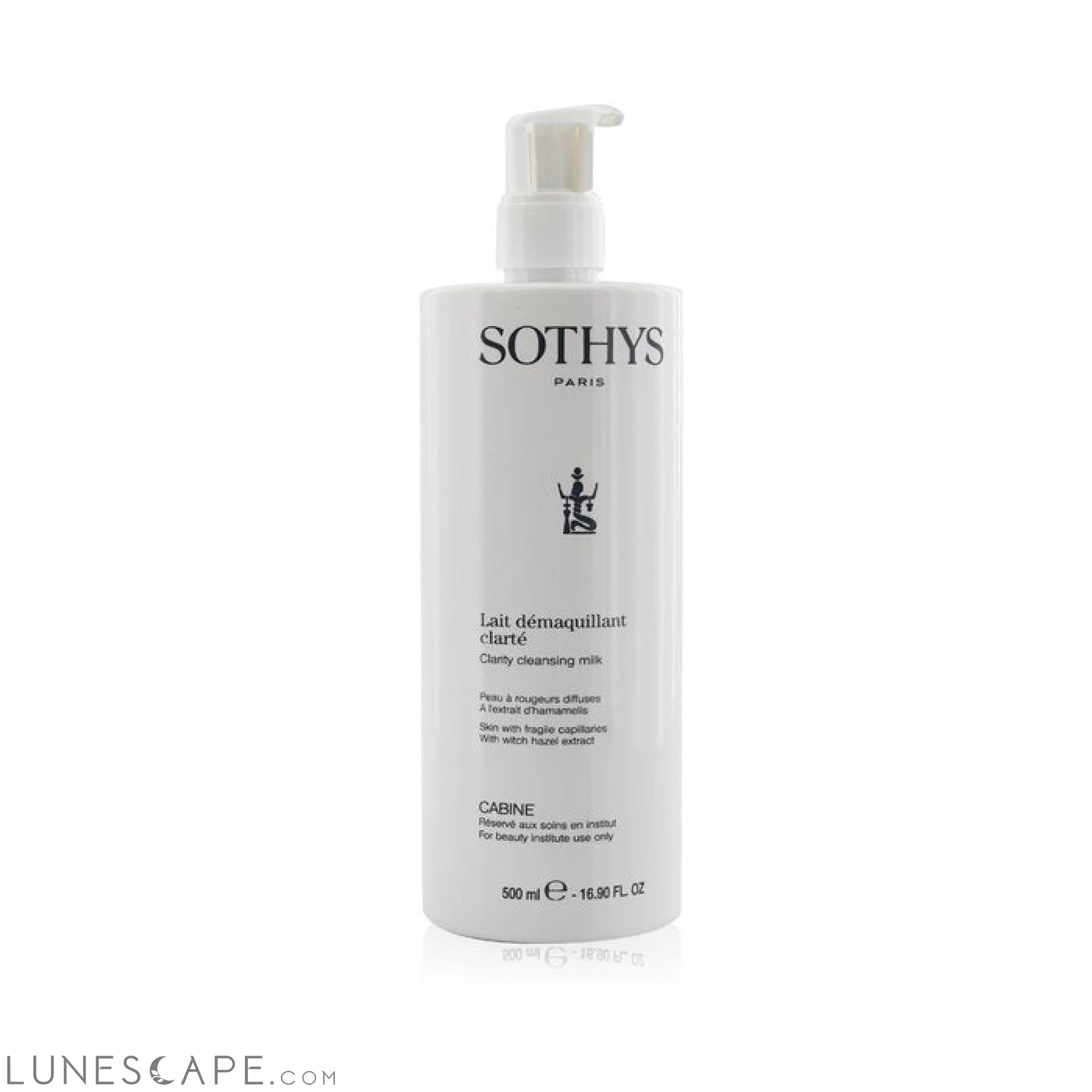 SOTHYS - Clarity Cleansing Milk - For Skin With Fragile Capillaries , With Witch Hazel Extract (Salon Size) LUNESCAPE