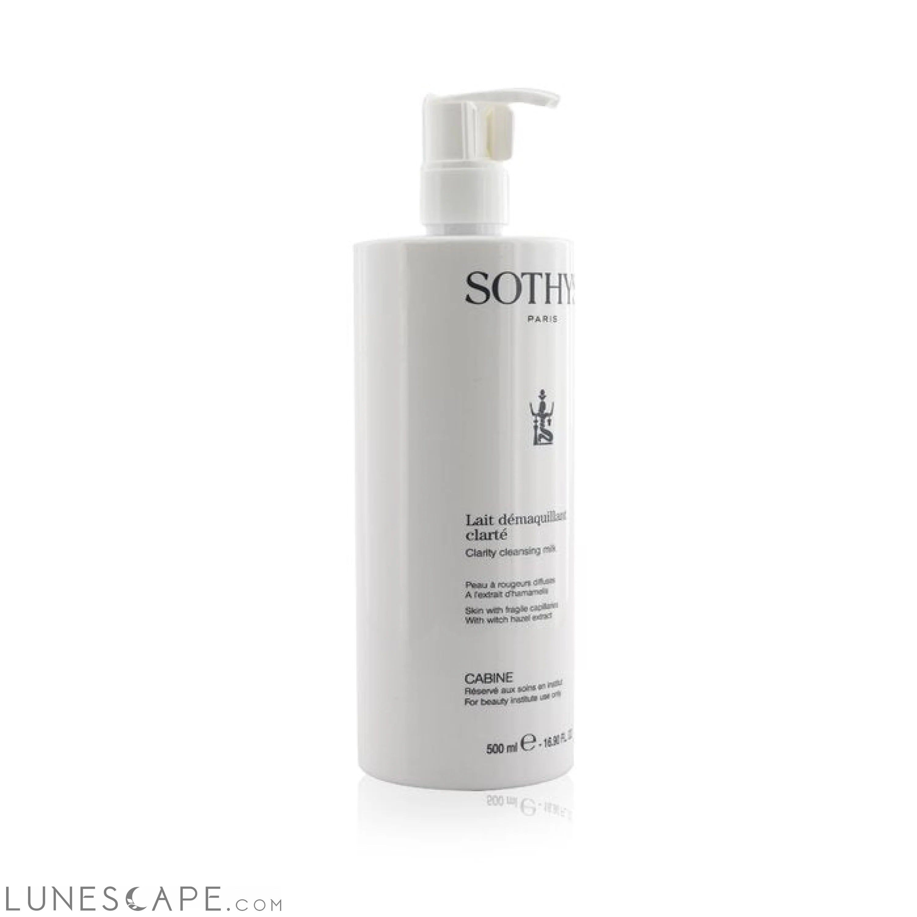 SOTHYS - Clarity Cleansing Milk - For Skin With Fragile Capillaries , With Witch Hazel Extract (Salon Size) LUNESCAPE