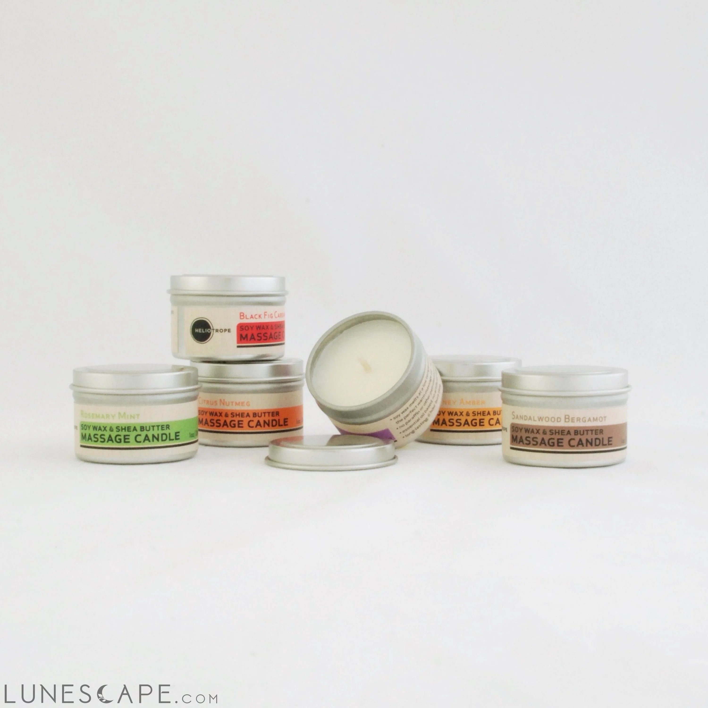 Soy Wax & Shea Butter Massage Candles LUNESCAPE