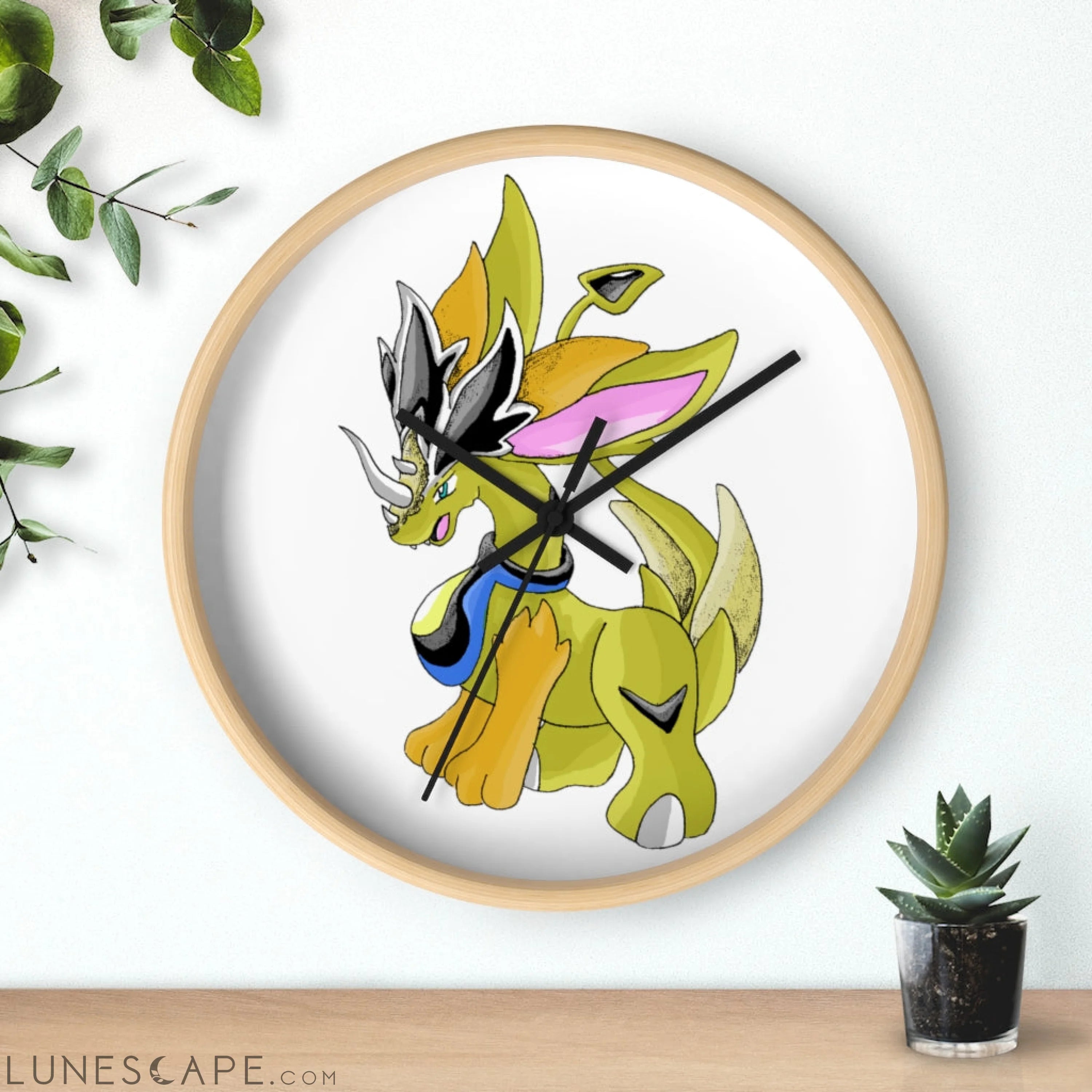 Sporecheila Wall clock LUNESCAPE