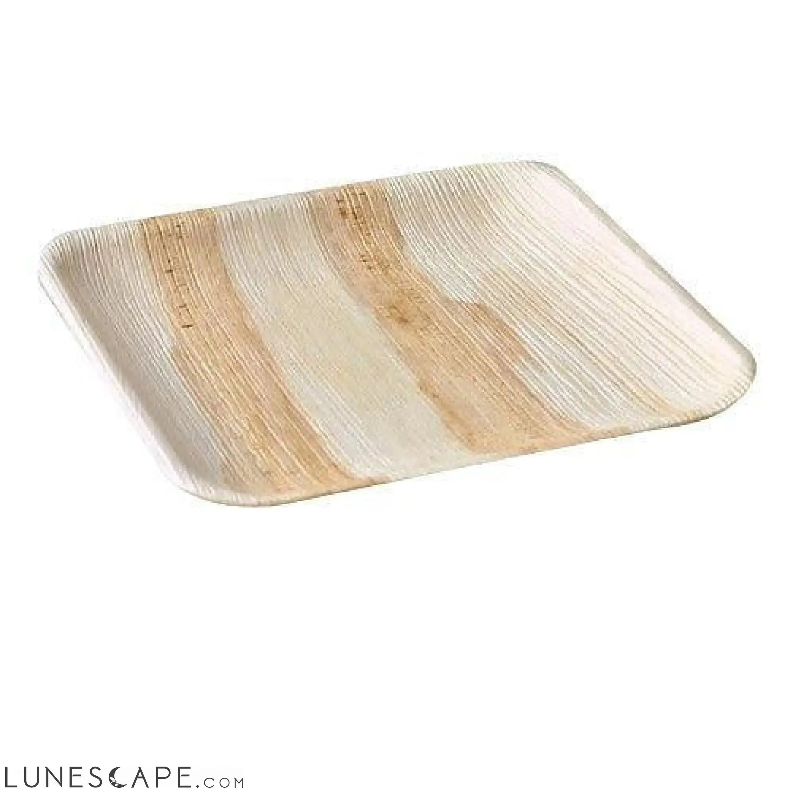 Square Palm Leaf Dinner Plates - Mixed Sizes LUNESCAPE