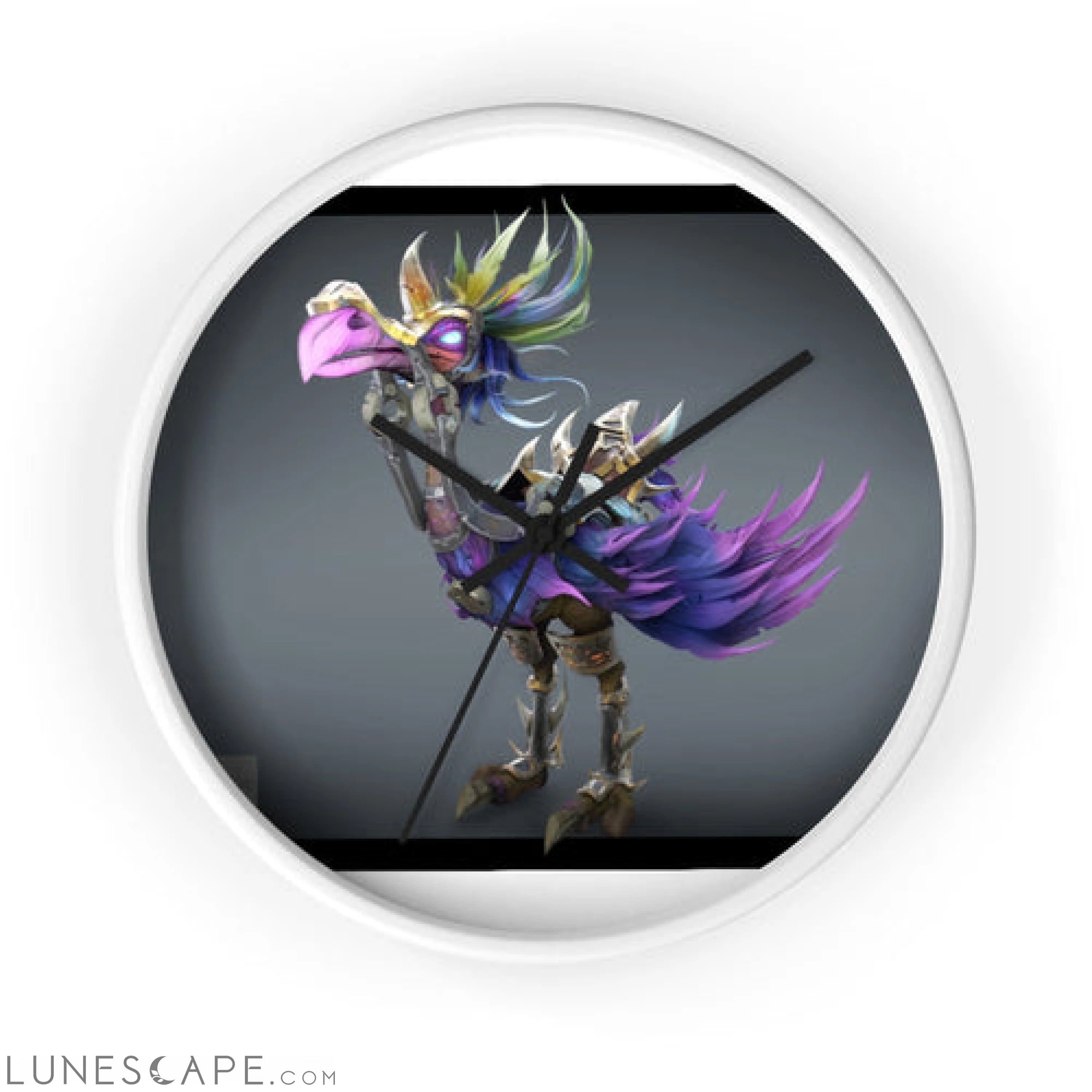 Squawkers the Ostrich Mount Wall clock LUNESCAPE