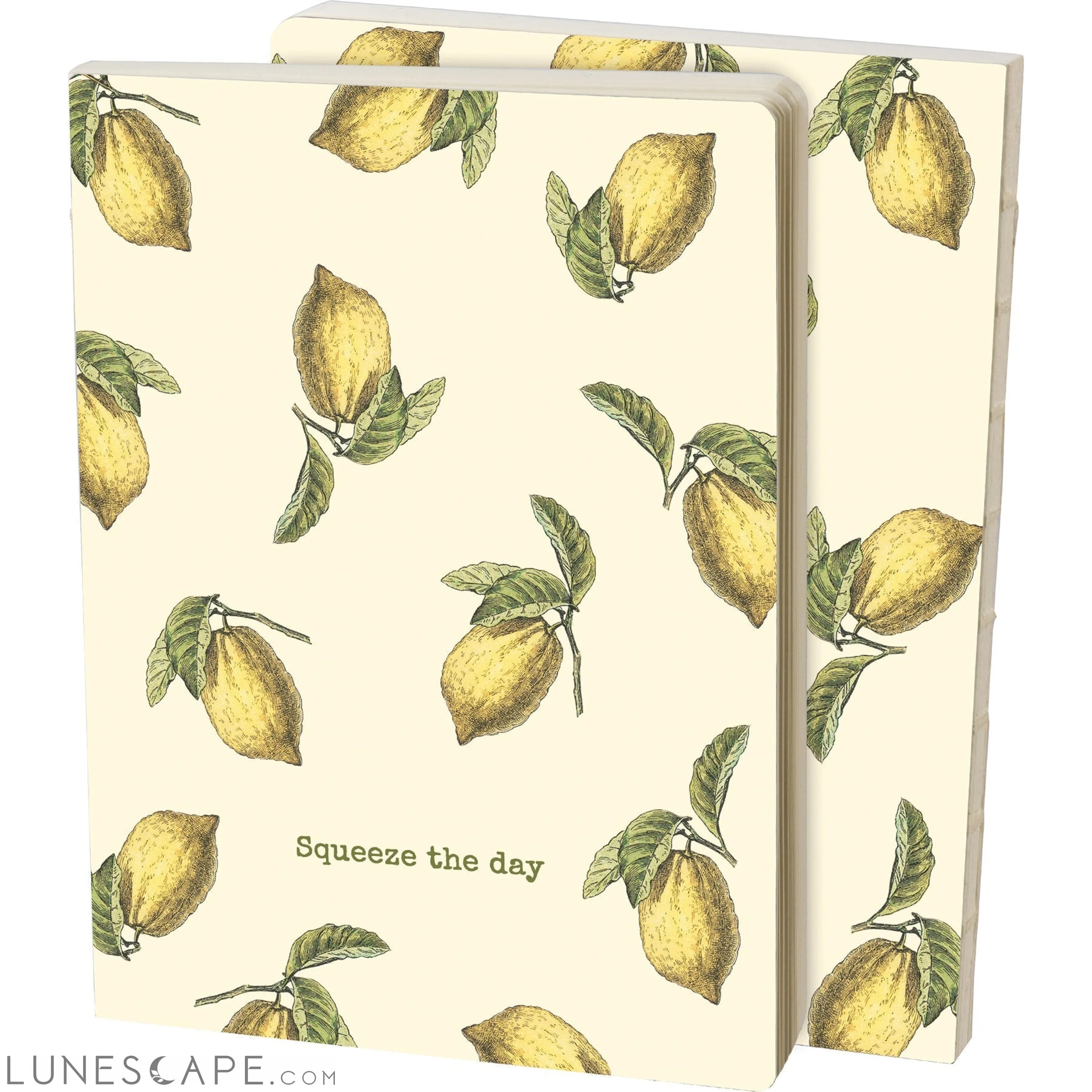 Squeeze The Day Journal | Lemon Designs Double-sided 160 Lined Pages LUNESCAPE