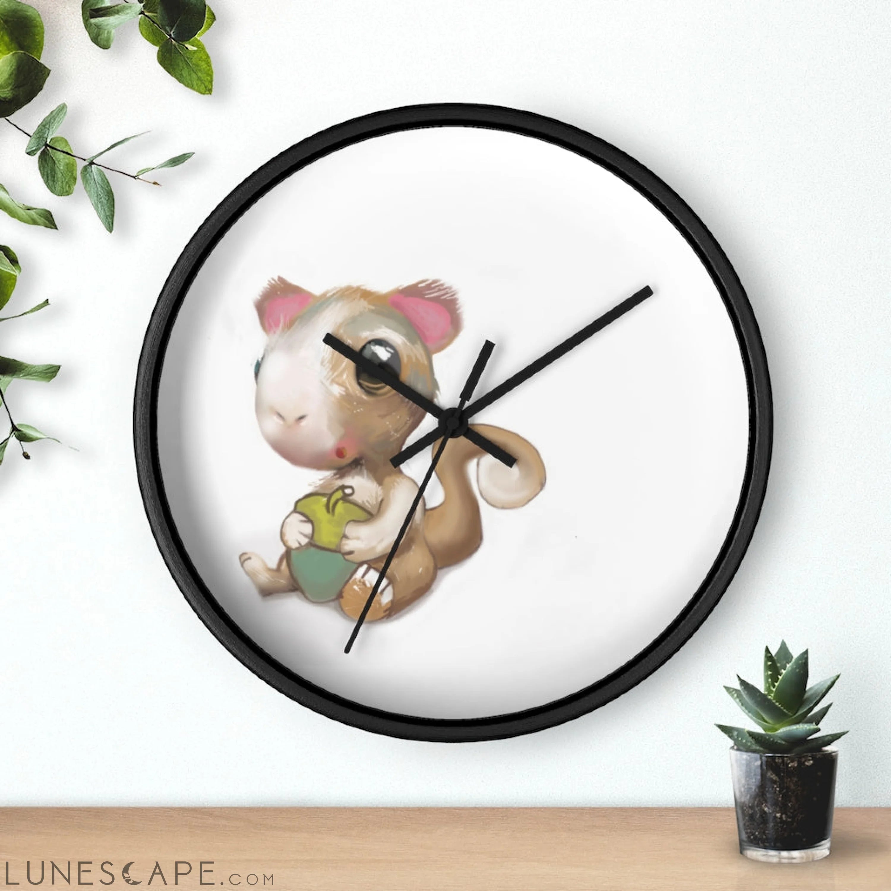 Squirrel Wall clock LUNESCAPE