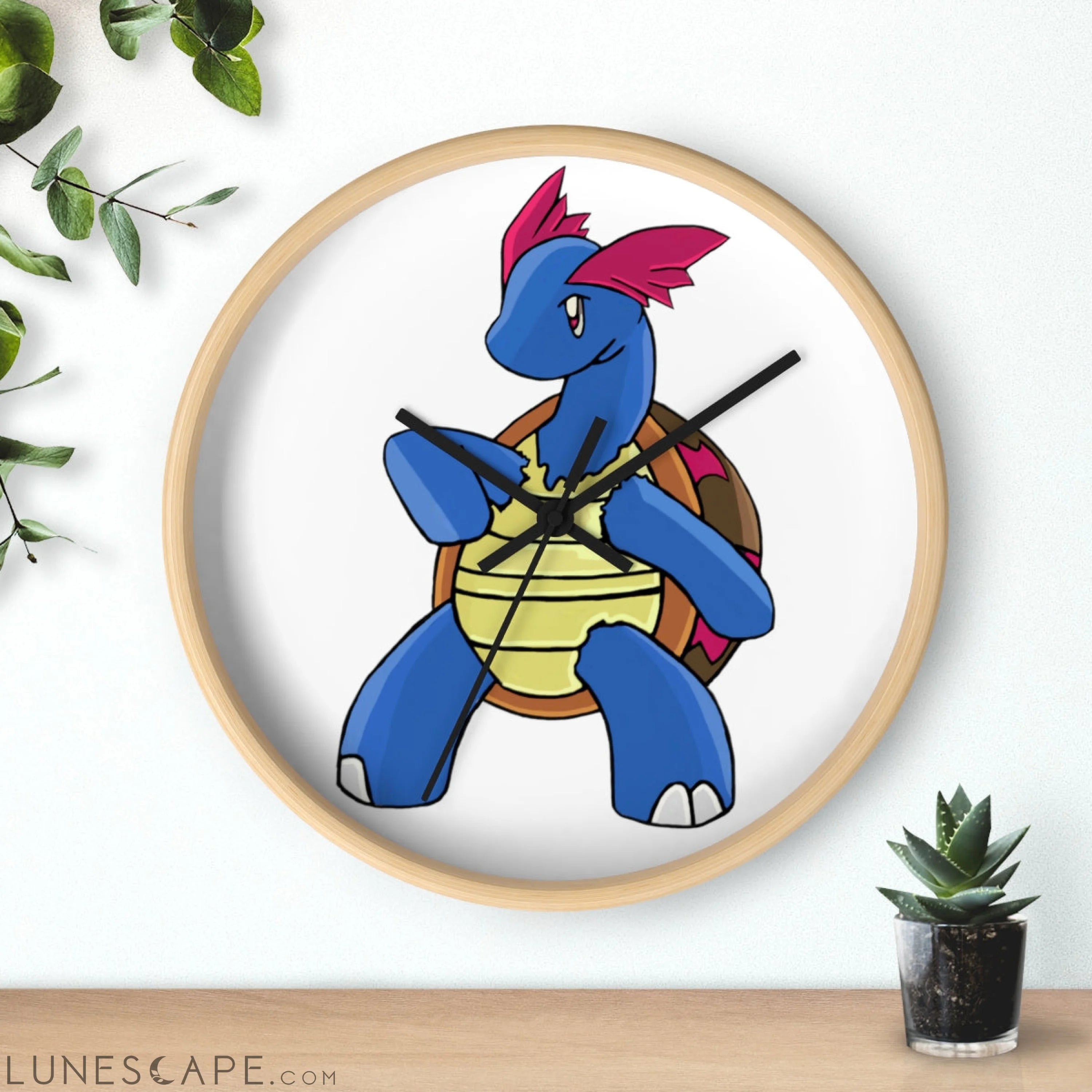 Squirtila Wall clock LUNESCAPE