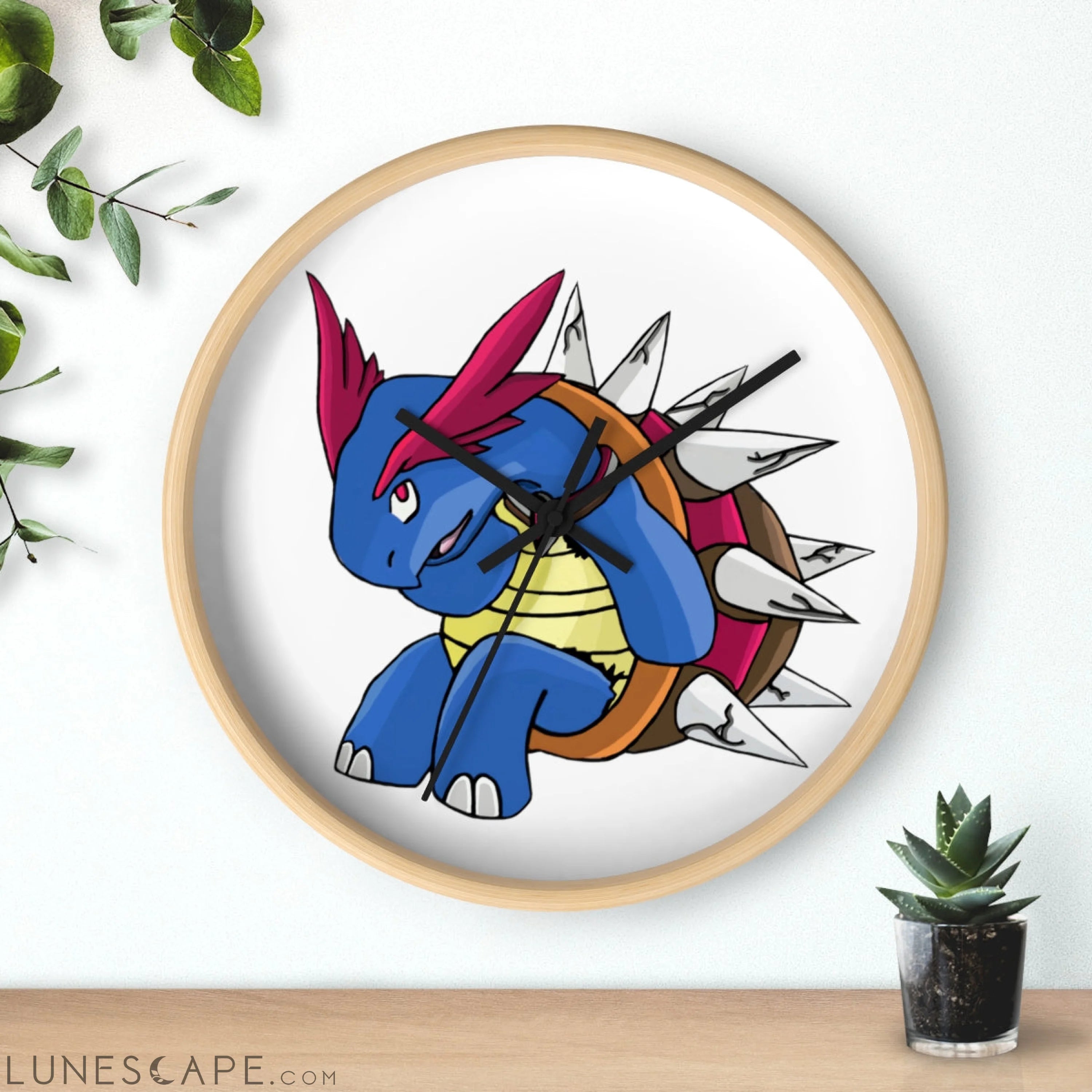 Squirtois Wall clock LUNESCAPE