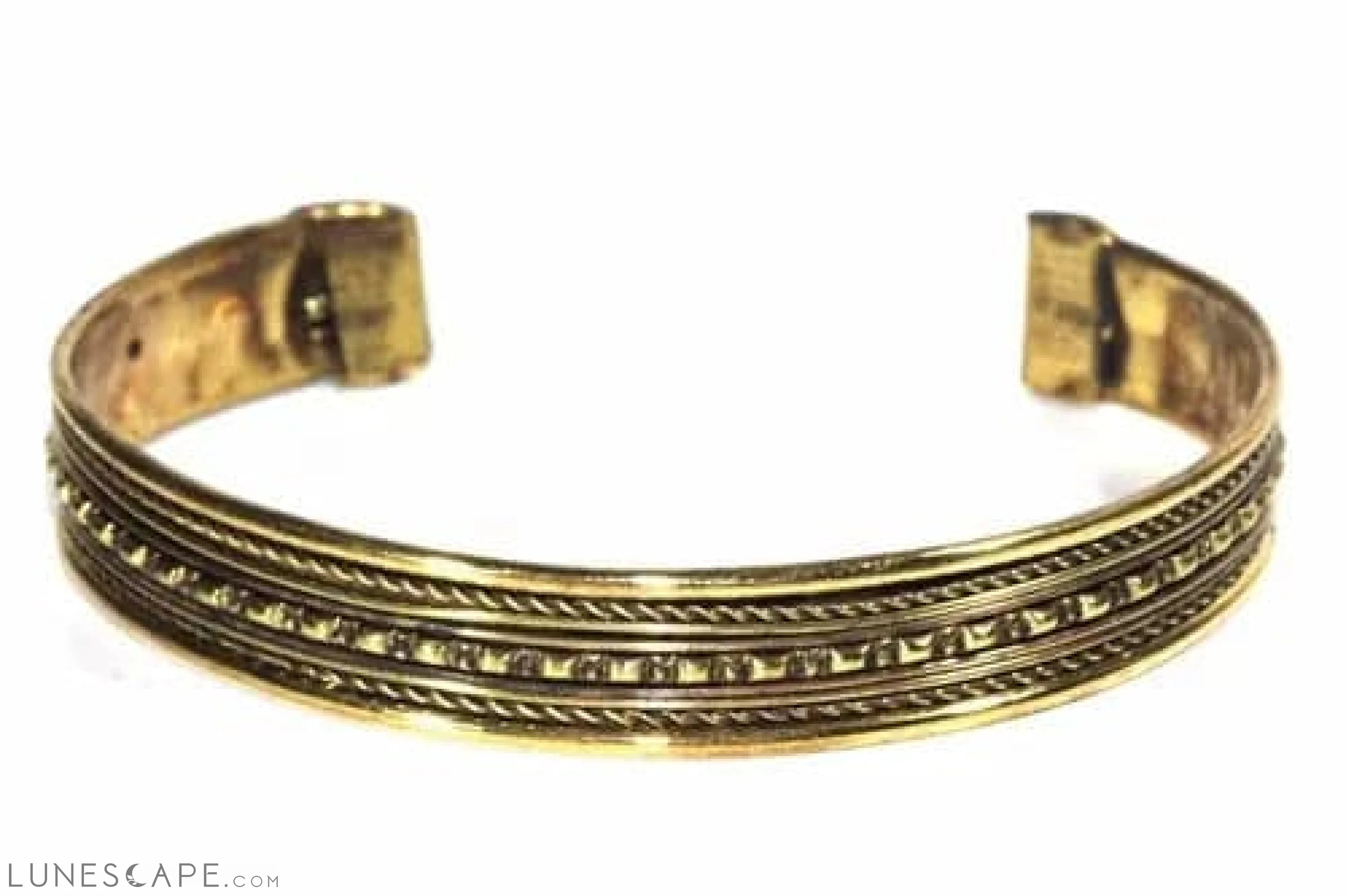 Stackable Brass Bangle LUNESCAPE