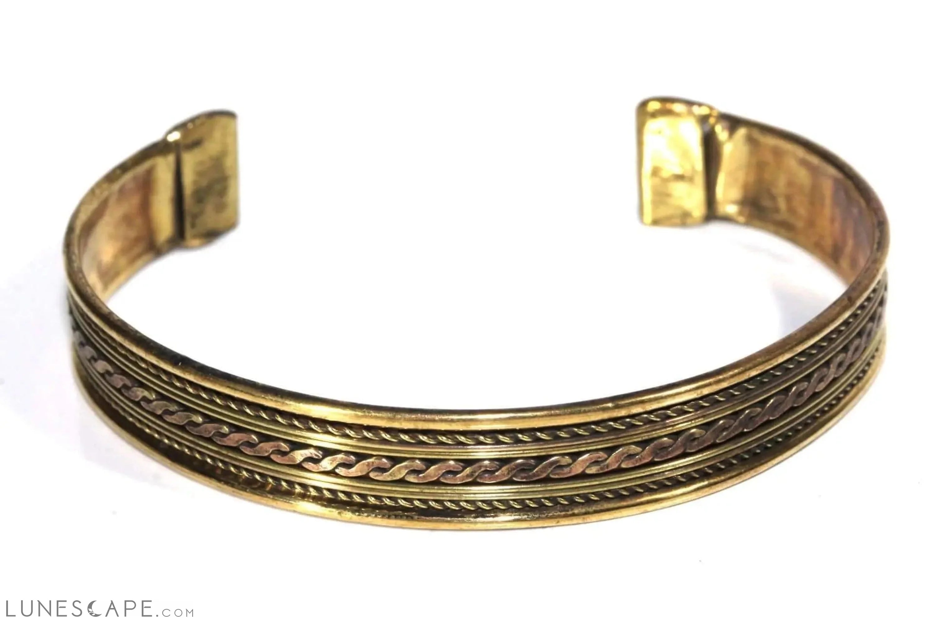 Stackable Brass Bangle LUNESCAPE