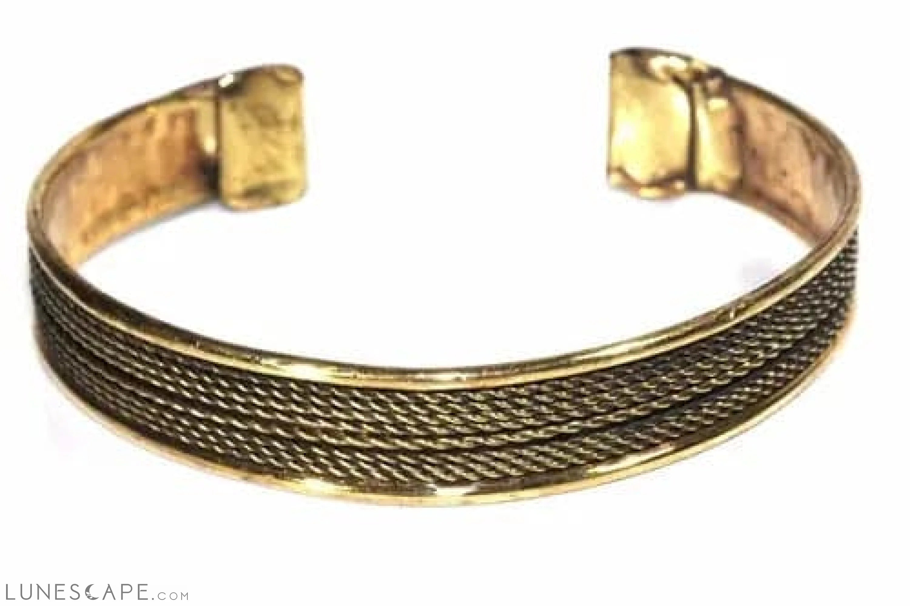 Stackable Brass Bangle LUNESCAPE