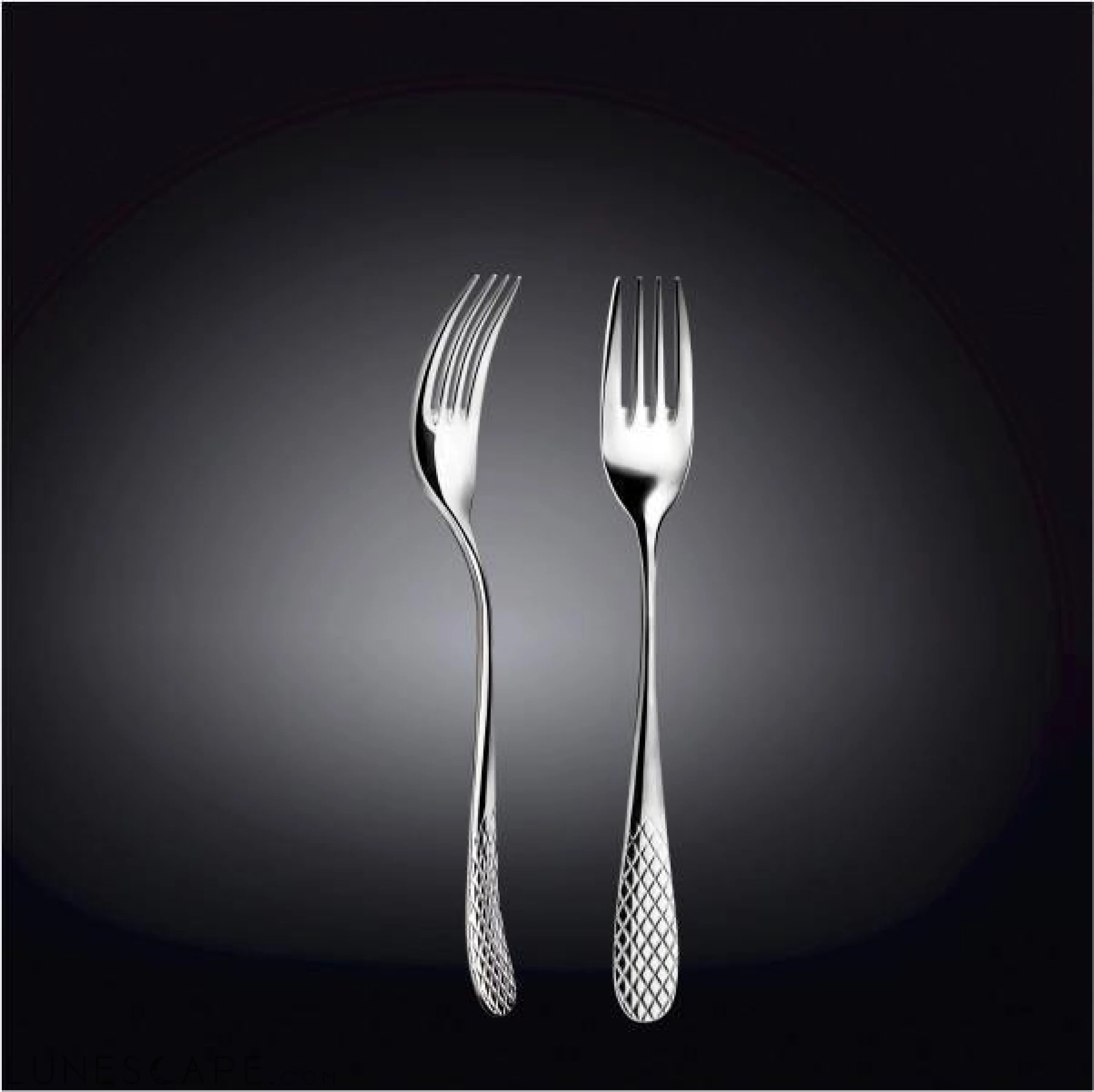 Stainless Steel Dinner Fork 8-Inch - 6 Piece Set LUNESCAPE