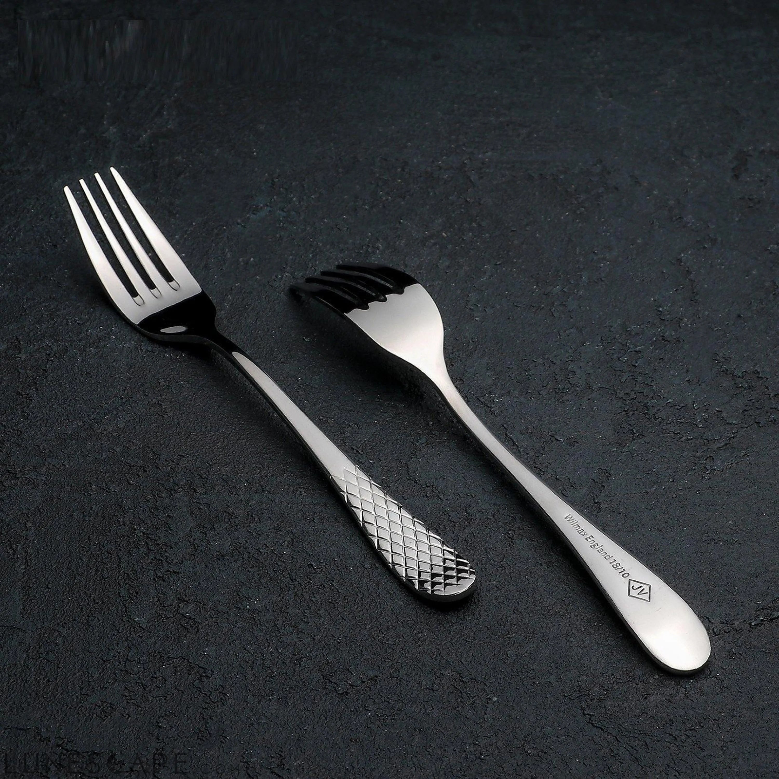 Stainless Steel Dinner Fork 8-Inch - 6 Piece Set LUNESCAPE