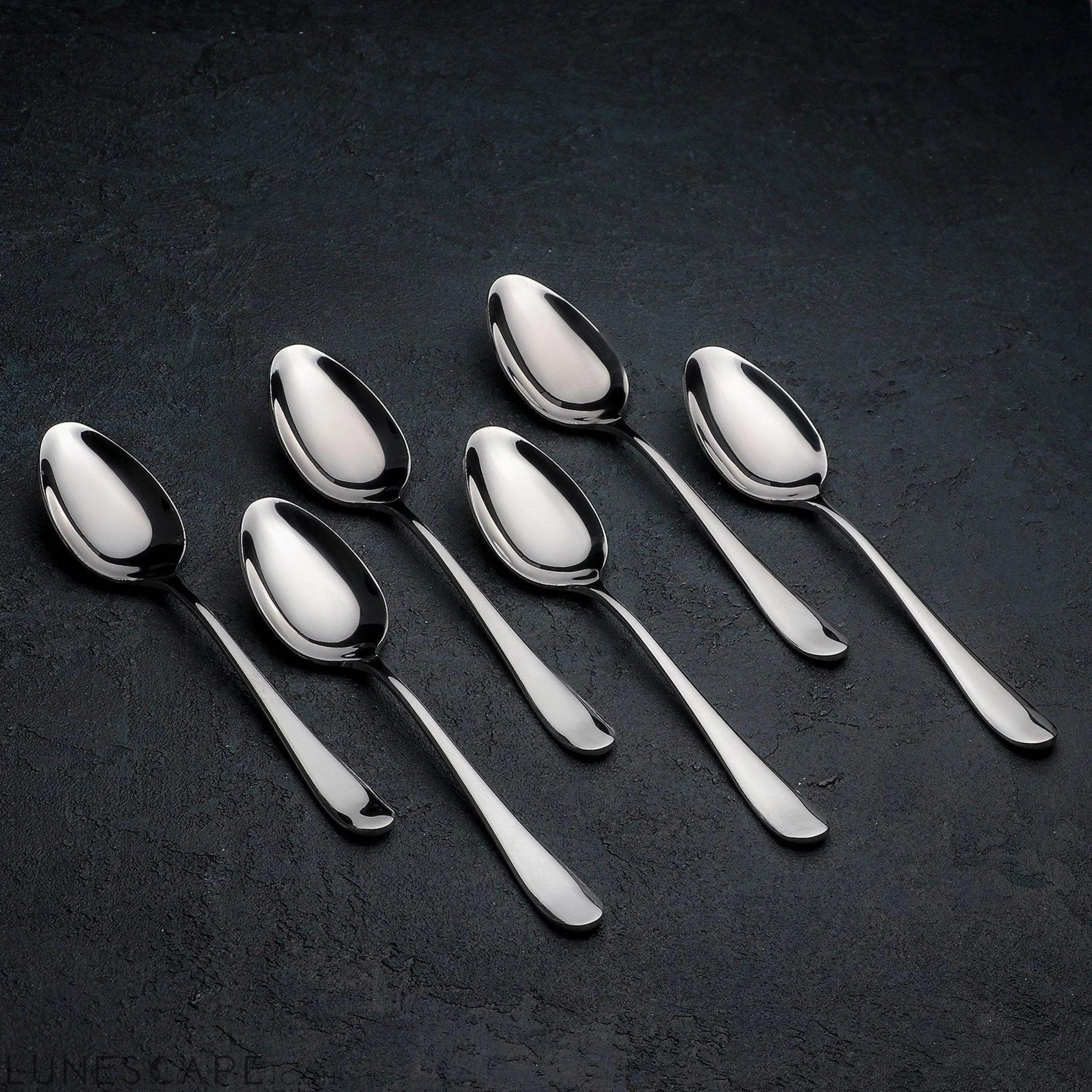 Stainless Steel Dinner Spoon - 6 Pc. Set LUNESCAPE