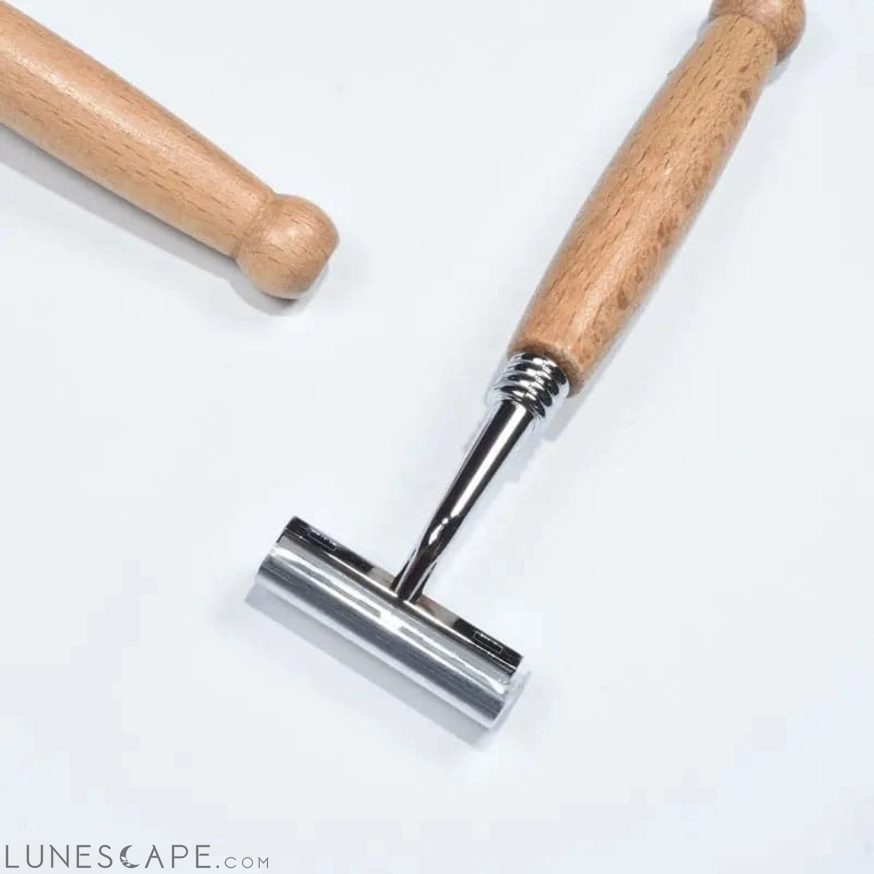 Stainless Steel Wooden Razor LUNESCAPE