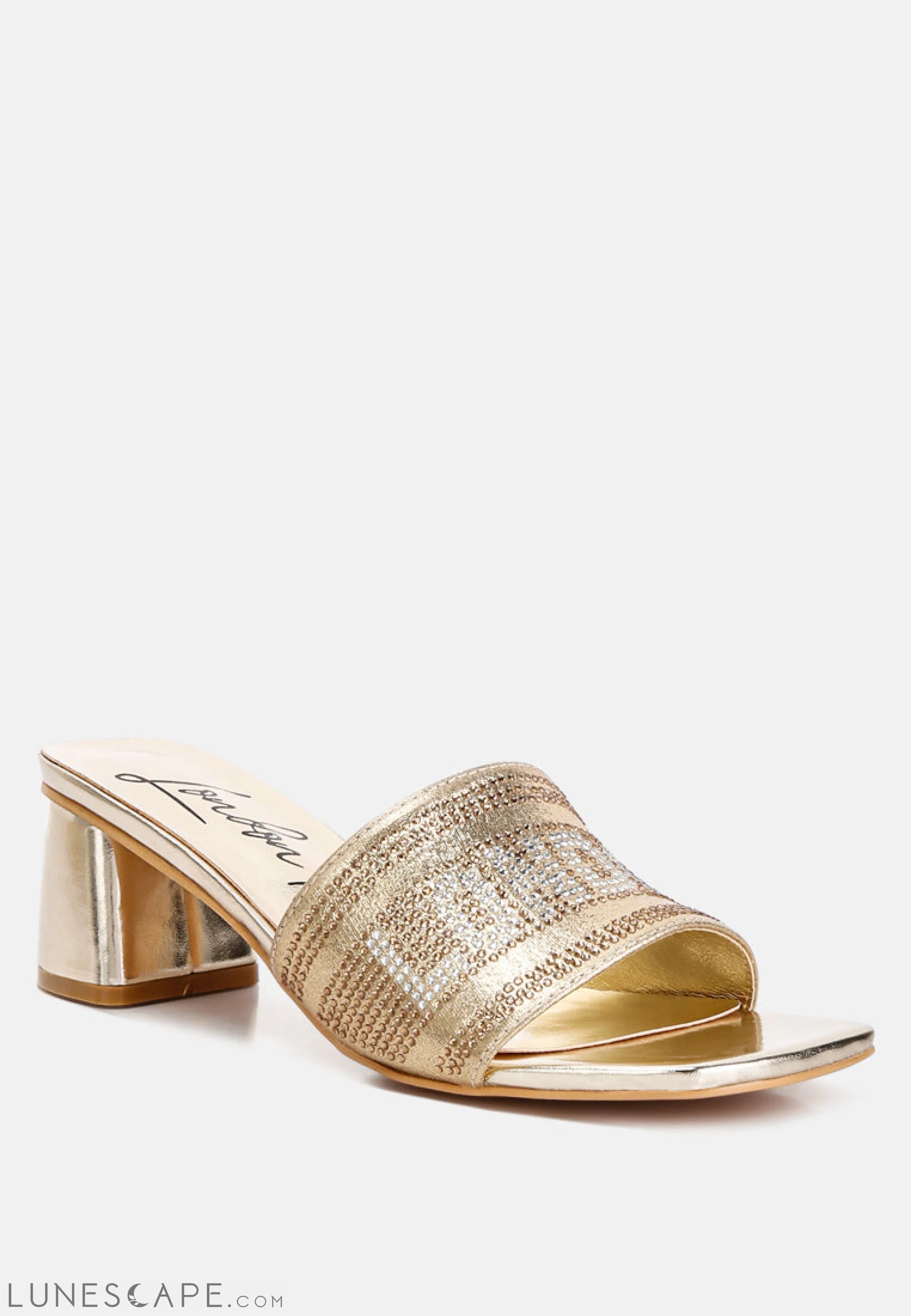 Starks Rhinestone Embellished London Sandals LUNESCAPE