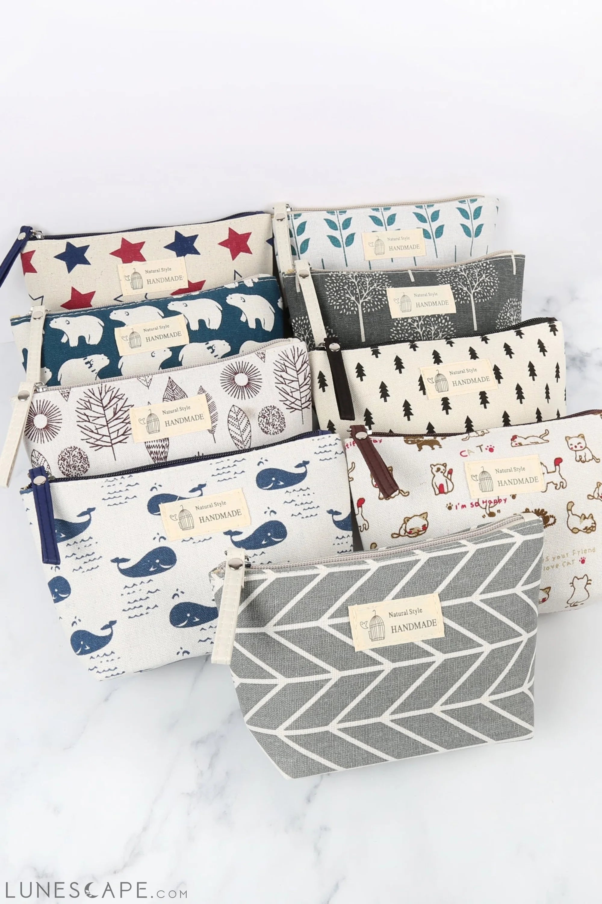 Stars Printed Cosmetic Bag LUNESCAPE