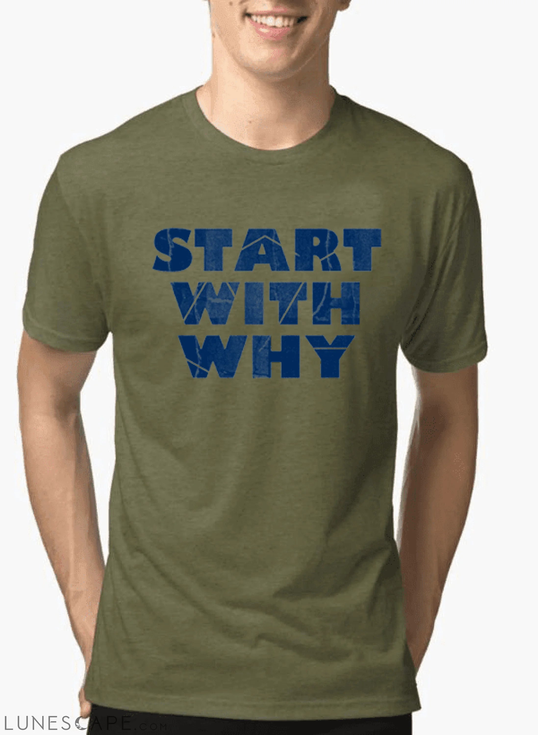 Start With Why Graphic Tee LUNESCAPE